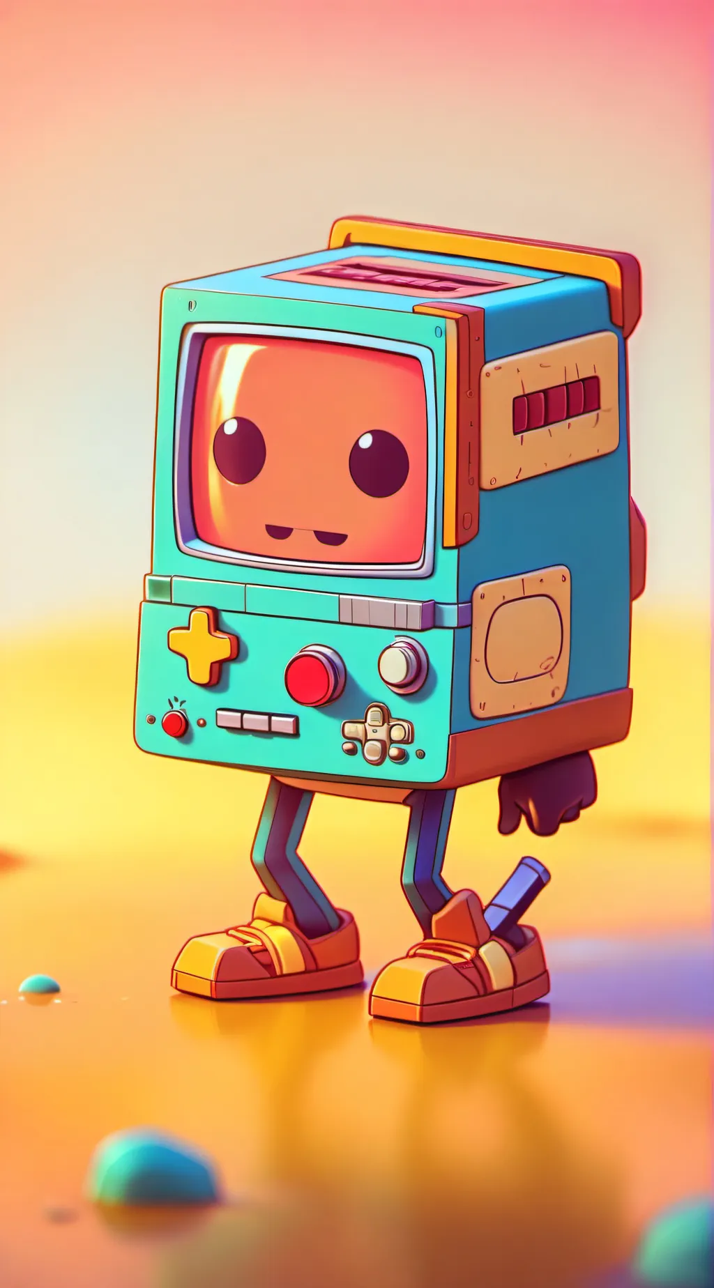 ai character: Bmo background