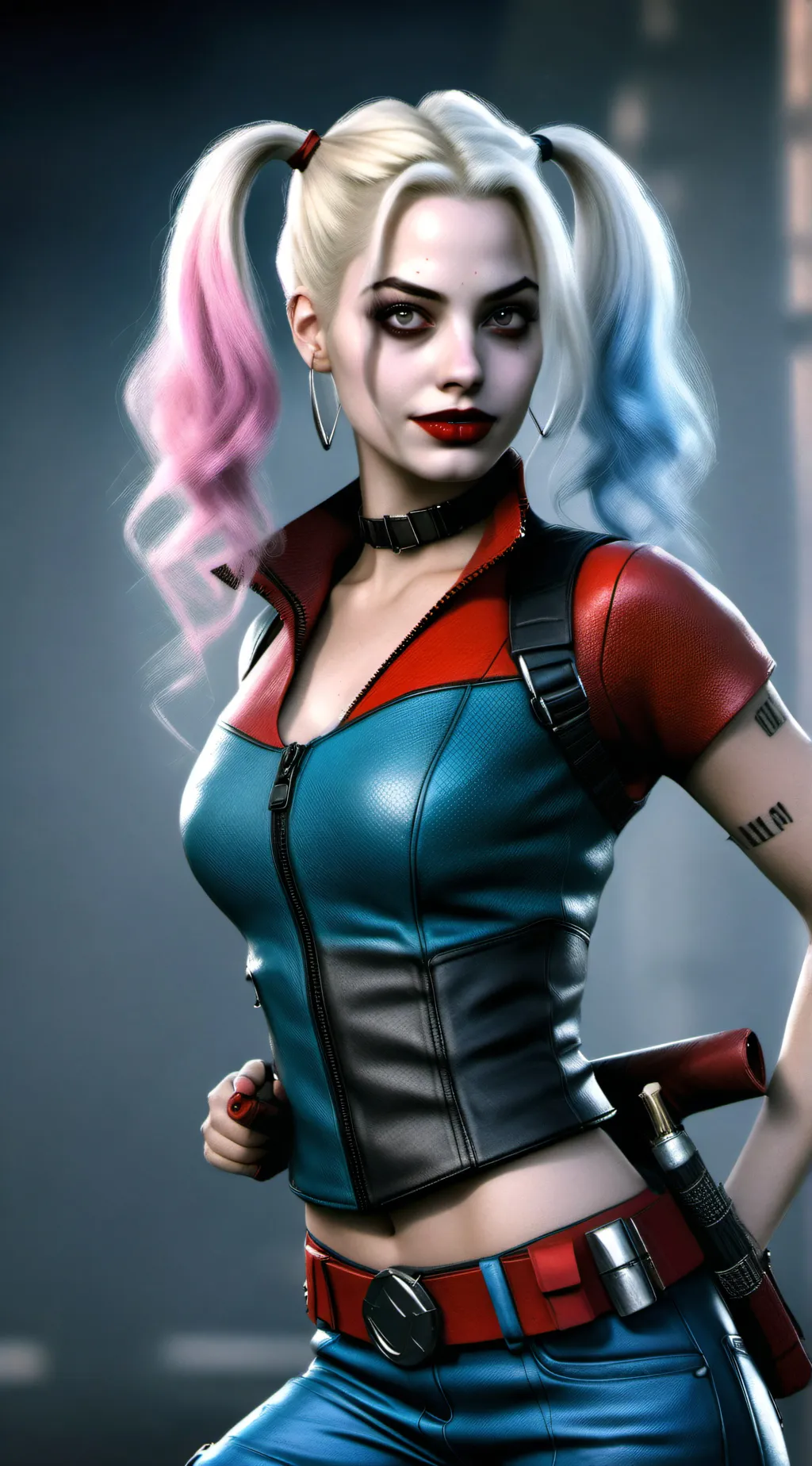 ai character: Harley Quinn background