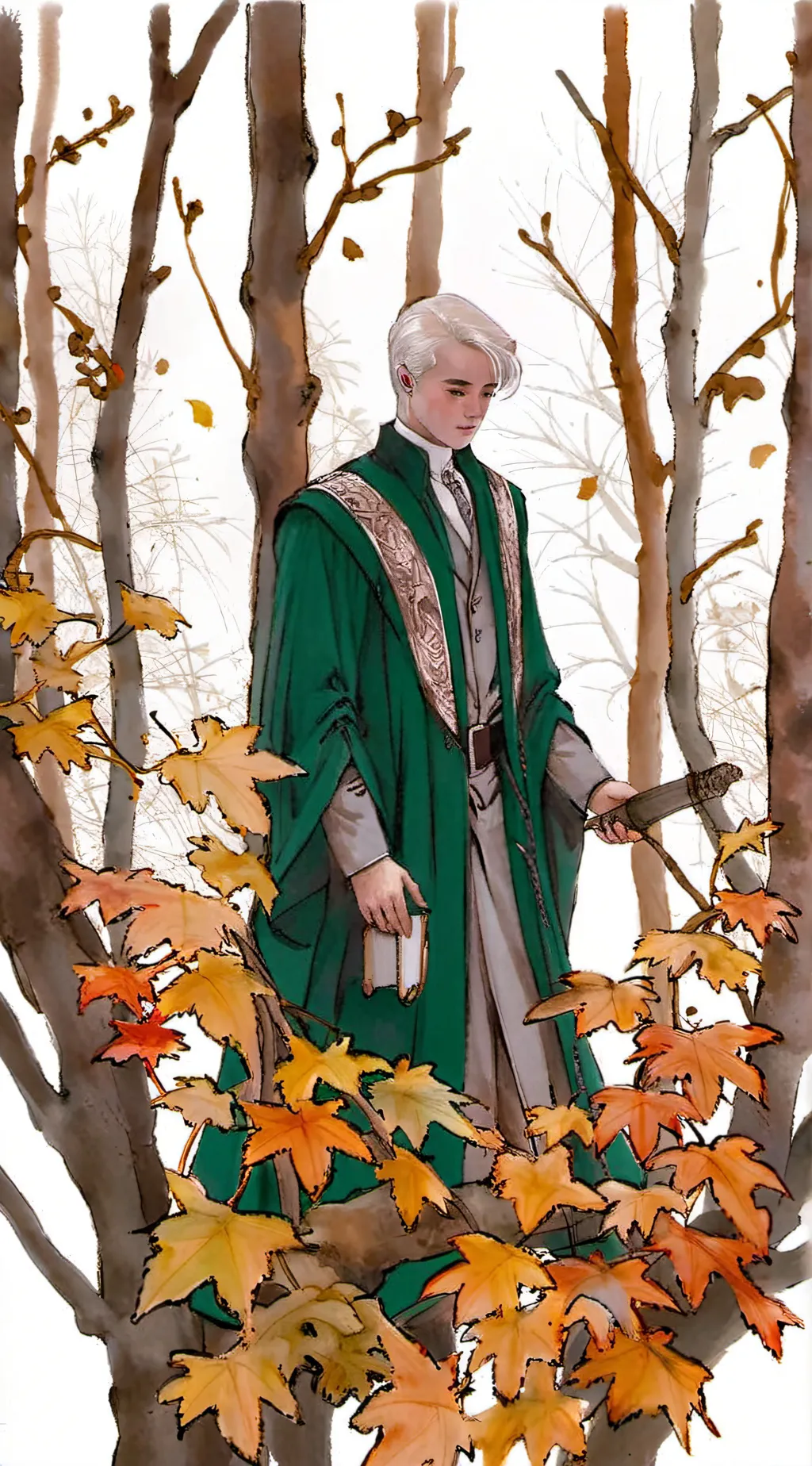 ai character: Draco malfoy 🍏 background