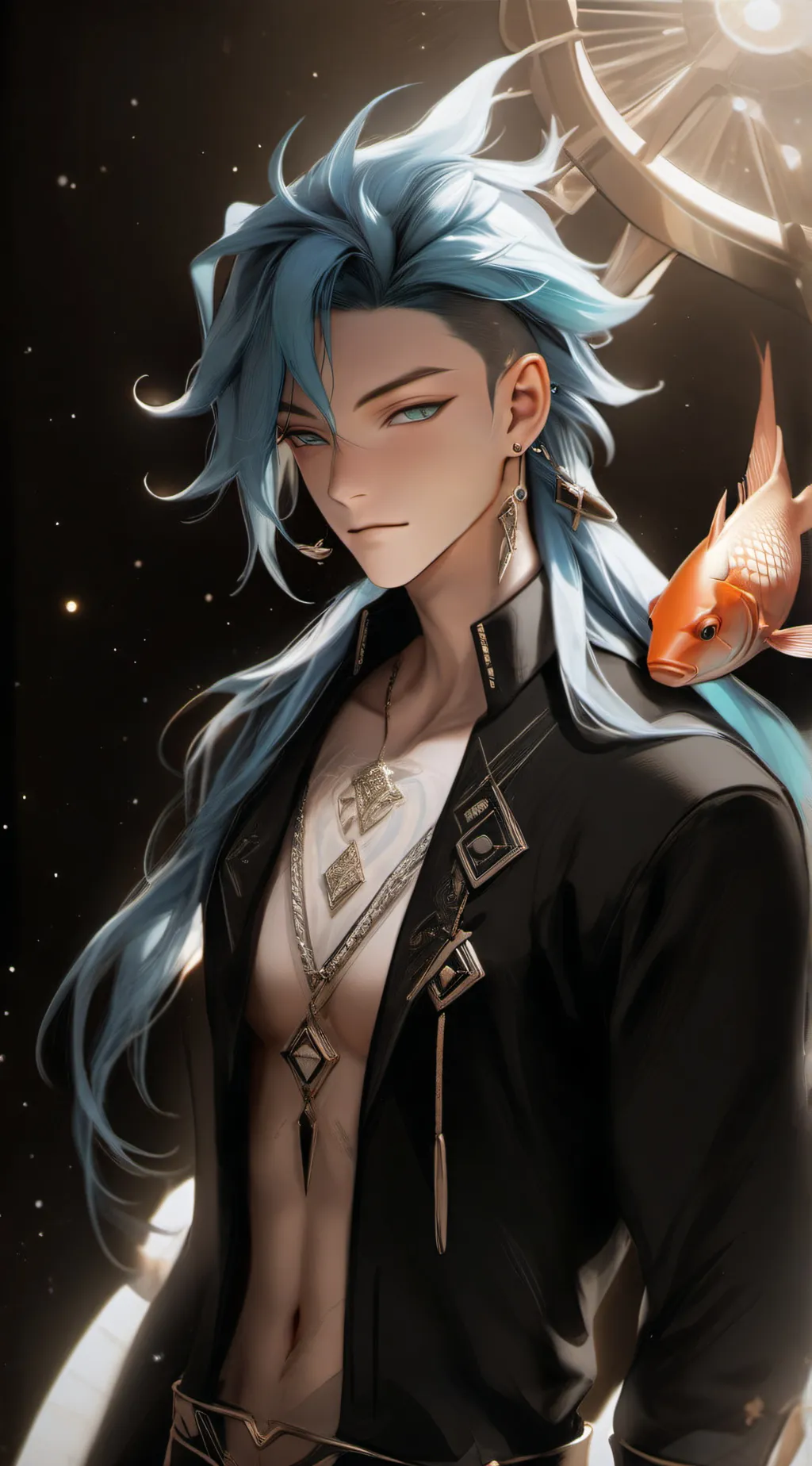 ai character: Pisces ♓️  background