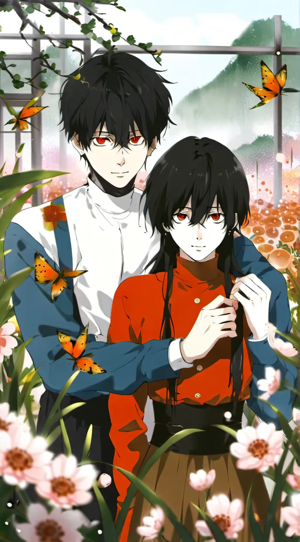 ai character: leon and mark  background