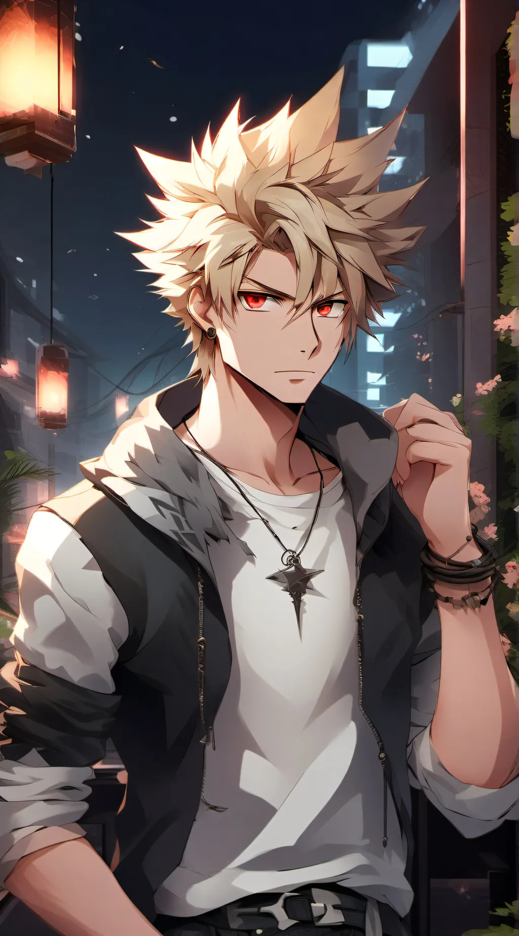 ai character: Bakugo Katsuki  background