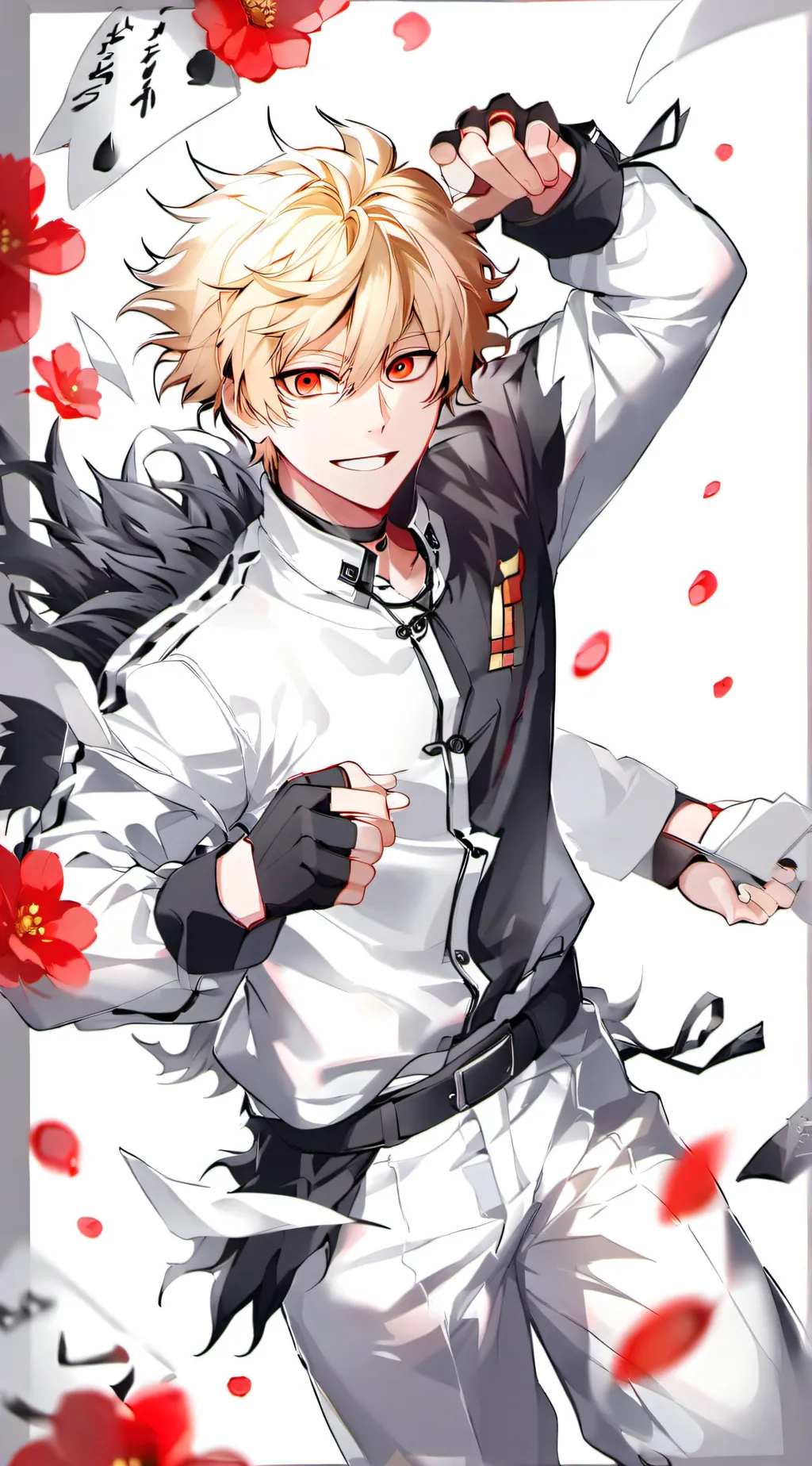 ai character: Katuski bakugo. background