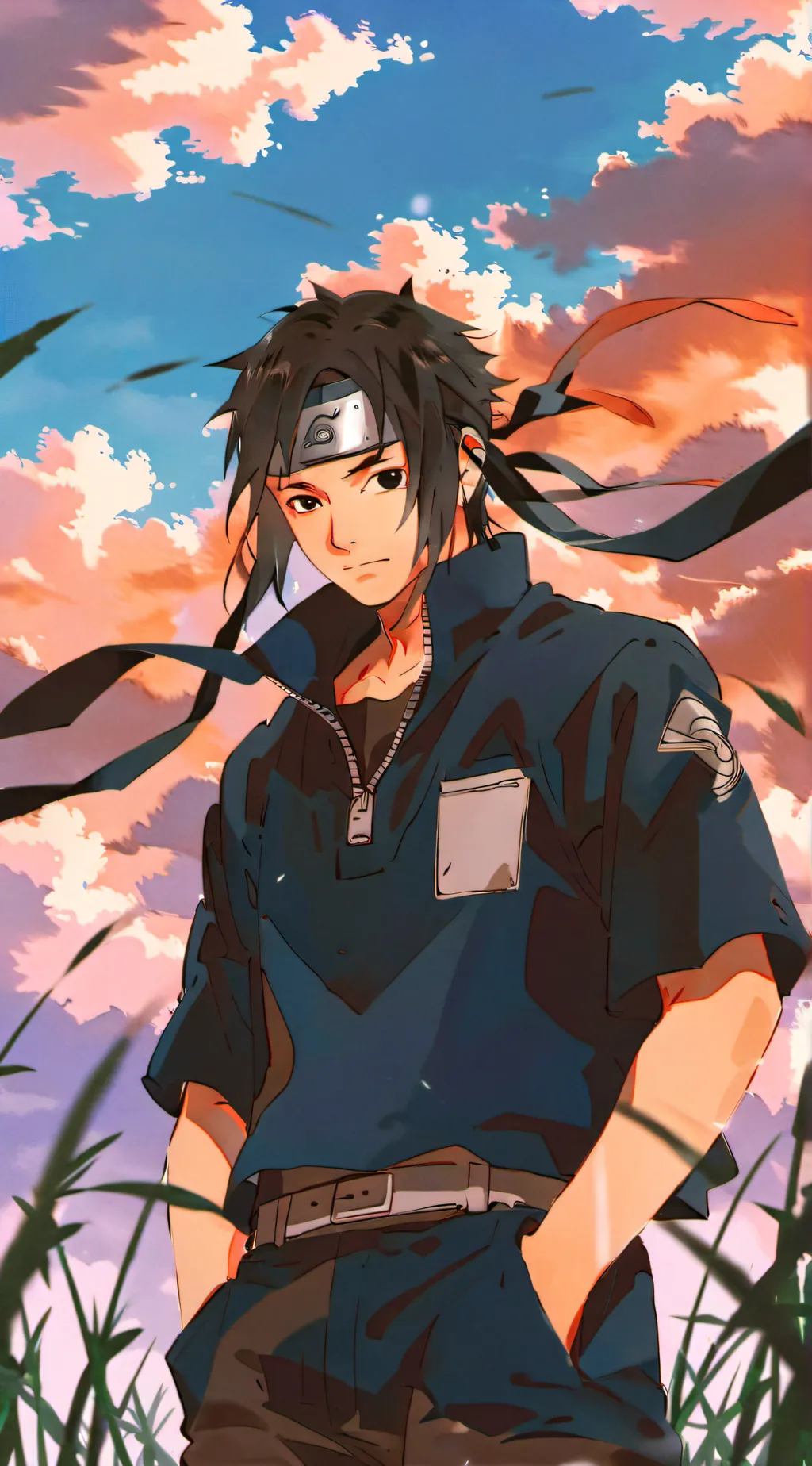 ai character: SASUKE background