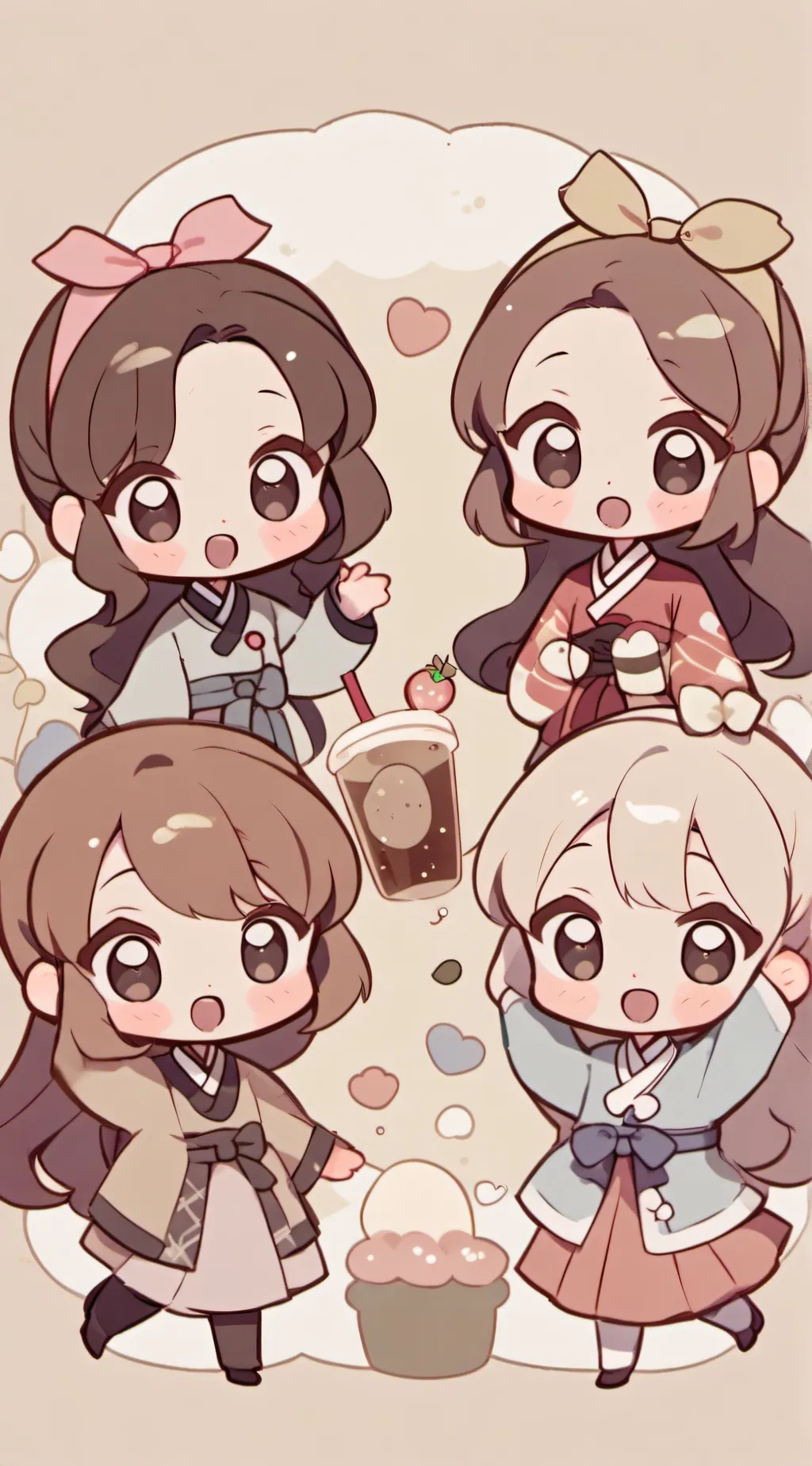 ai character: BLACKPINK background