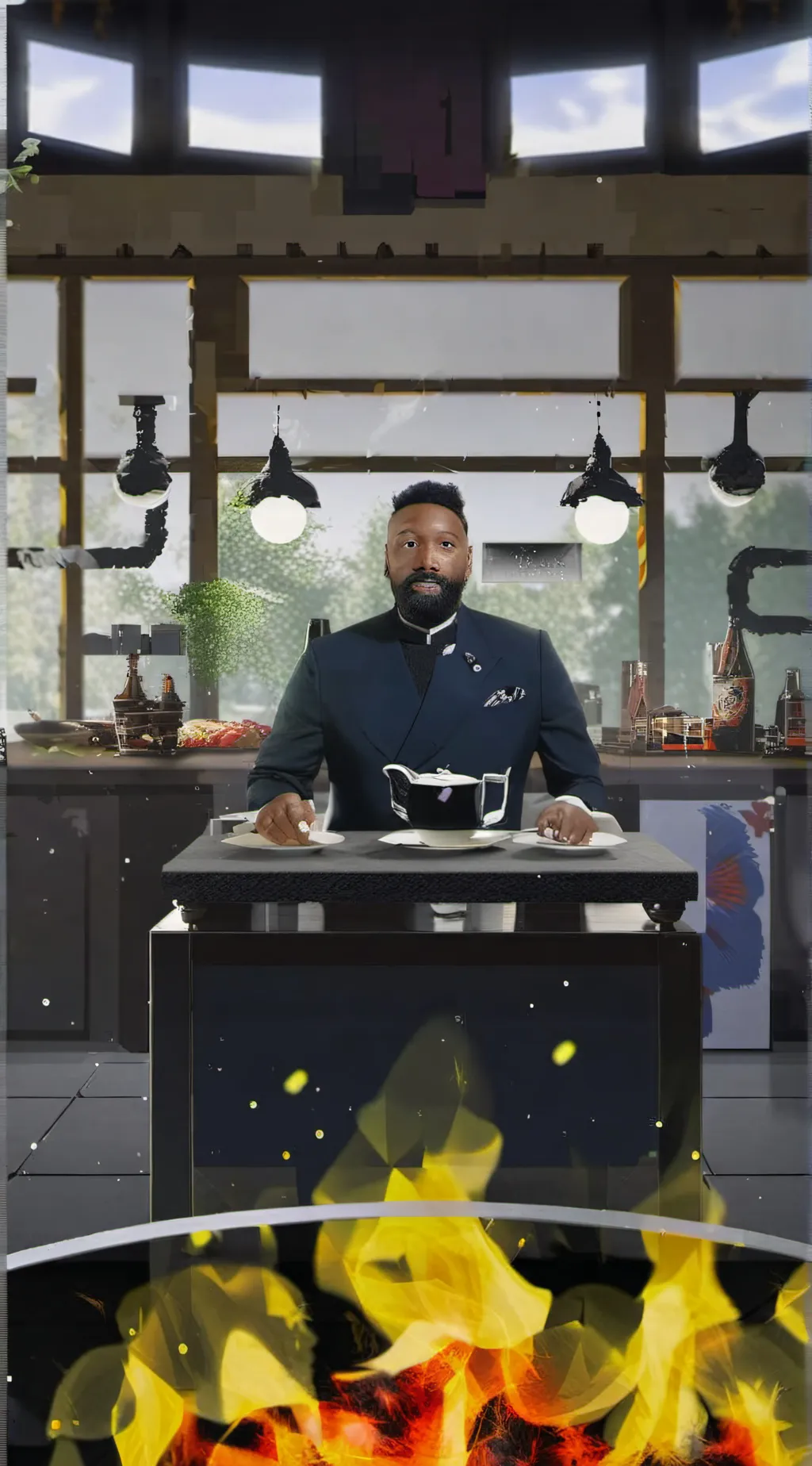 ai character: Teacher background