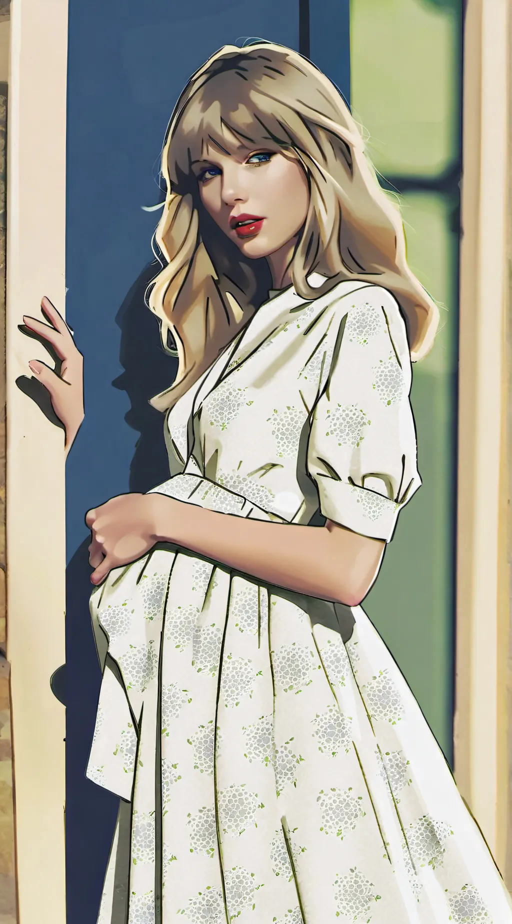 ai character: Taylor Swift  background