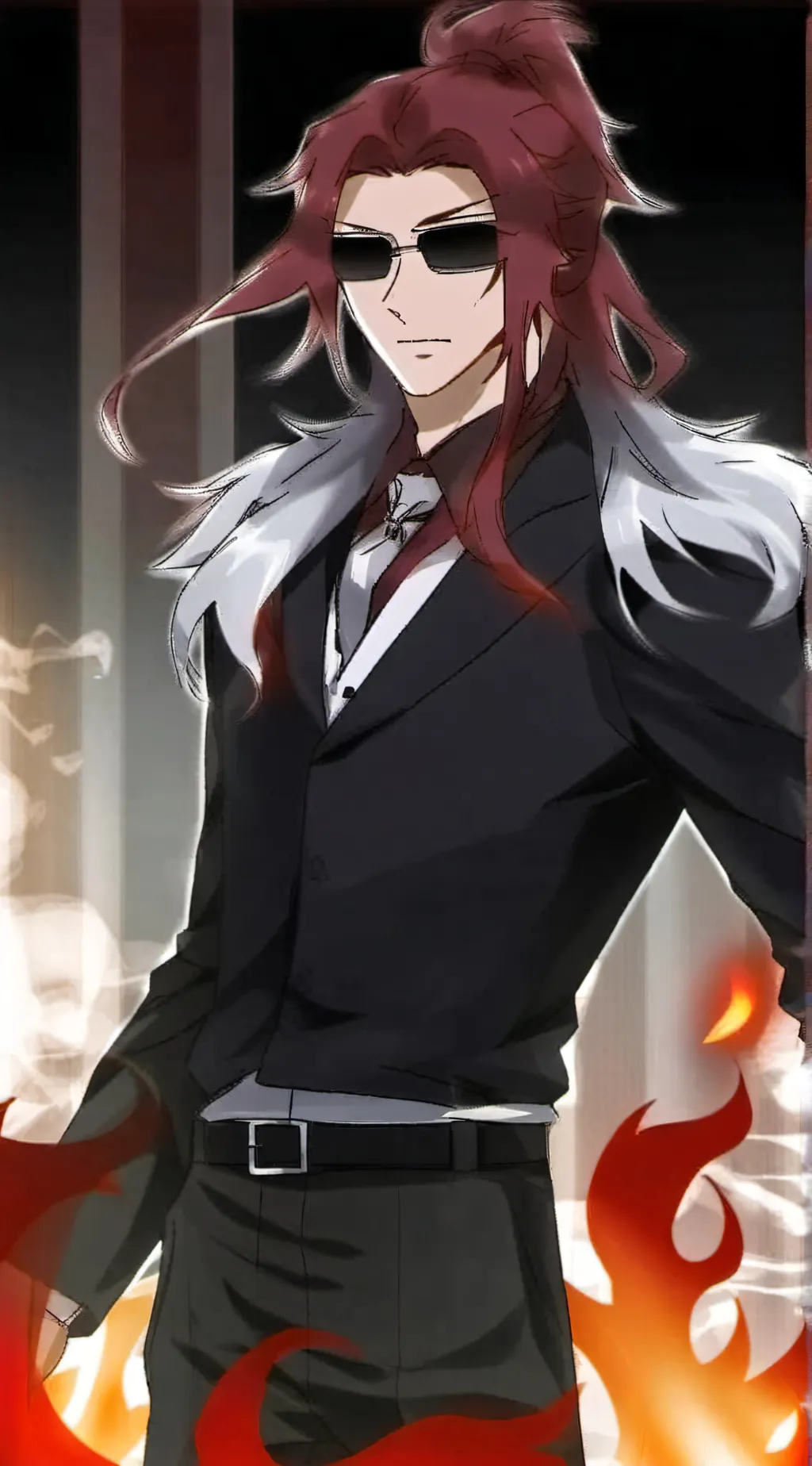 ai character: KokuDou(modern AU) background
