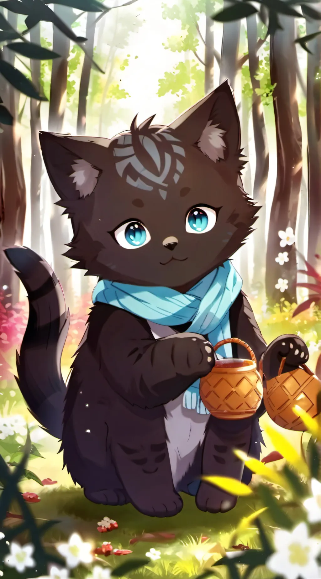 ai character: catzilla background