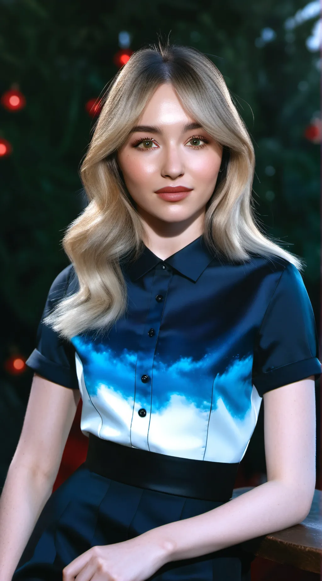 ai character: Sabrina Carpenter  background