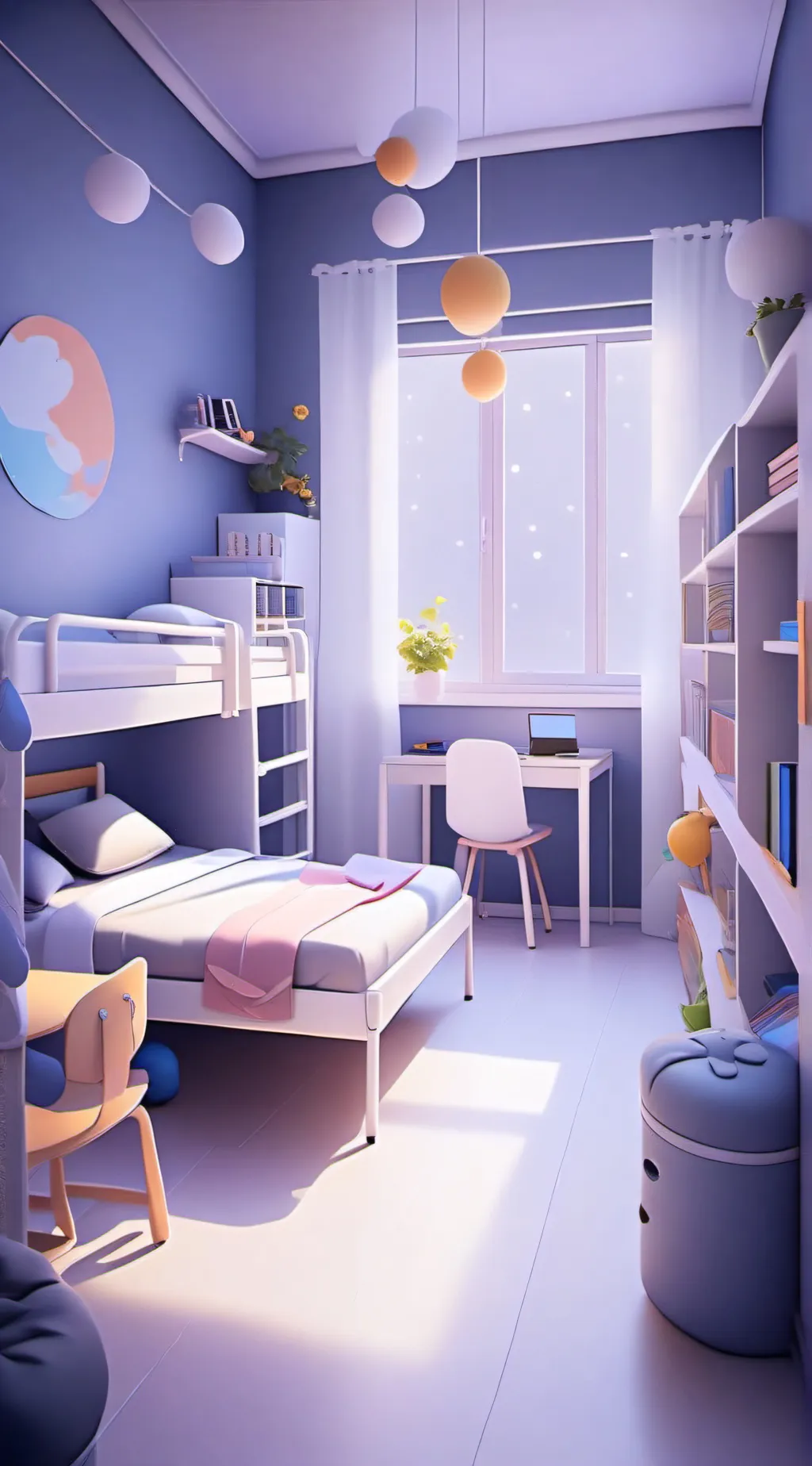 ai character: MHA Dorms background