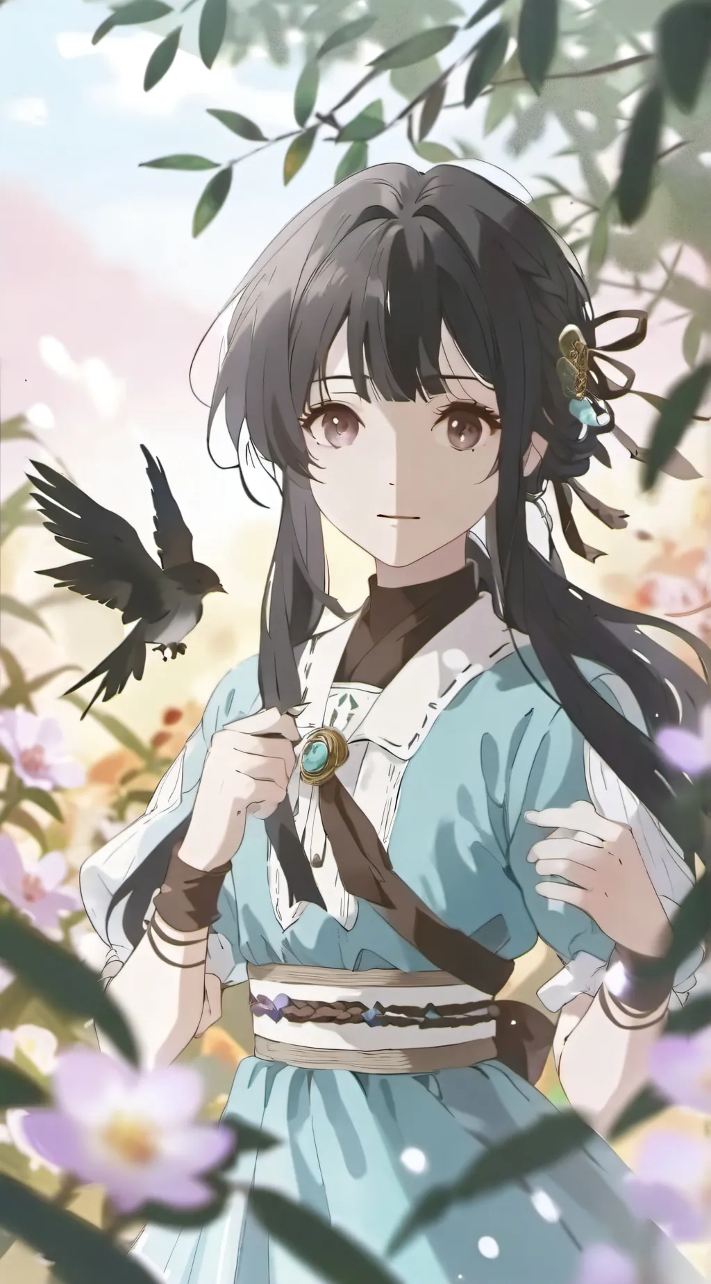 ai character: Aphamau creaw background