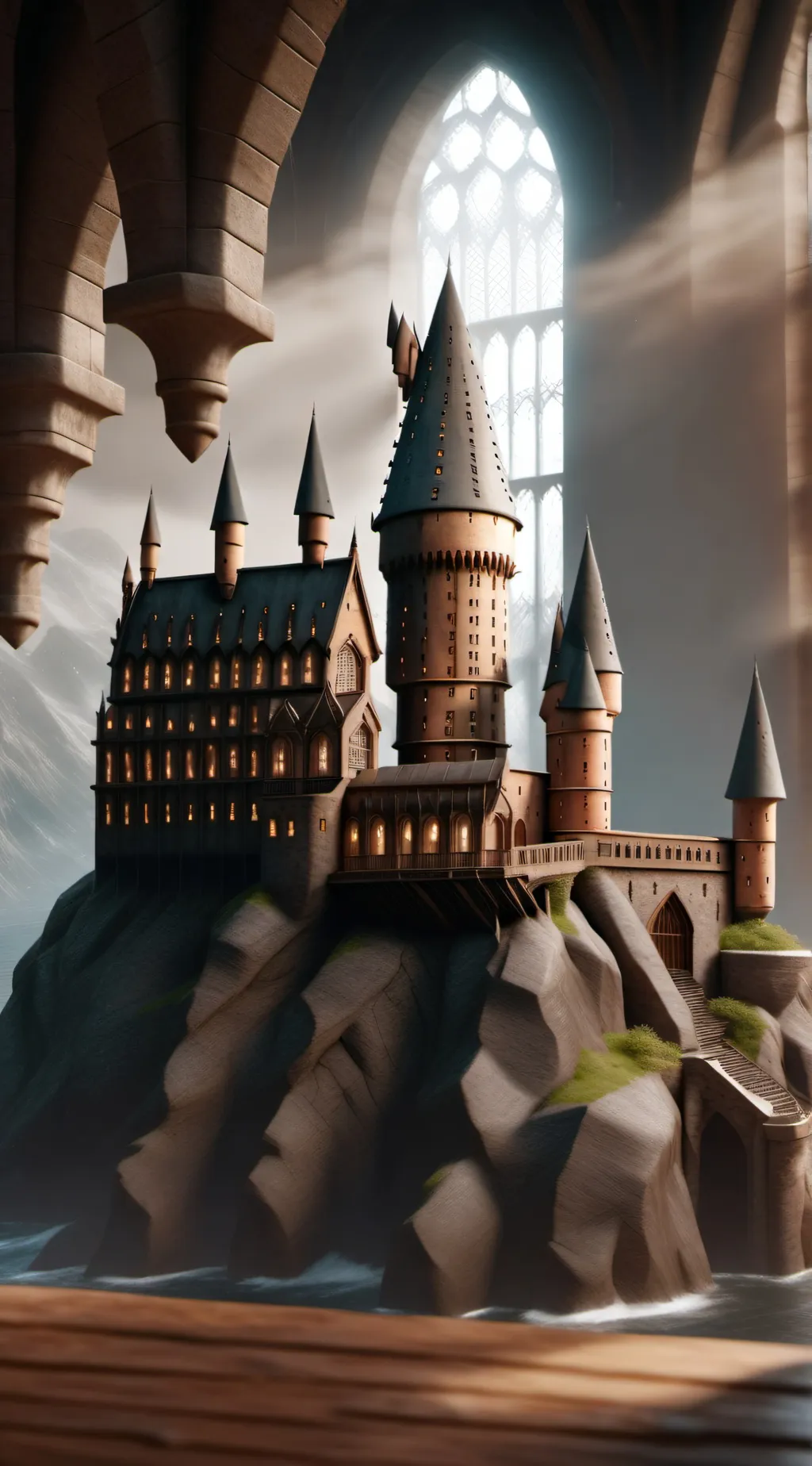 ai character: Hogwarts background