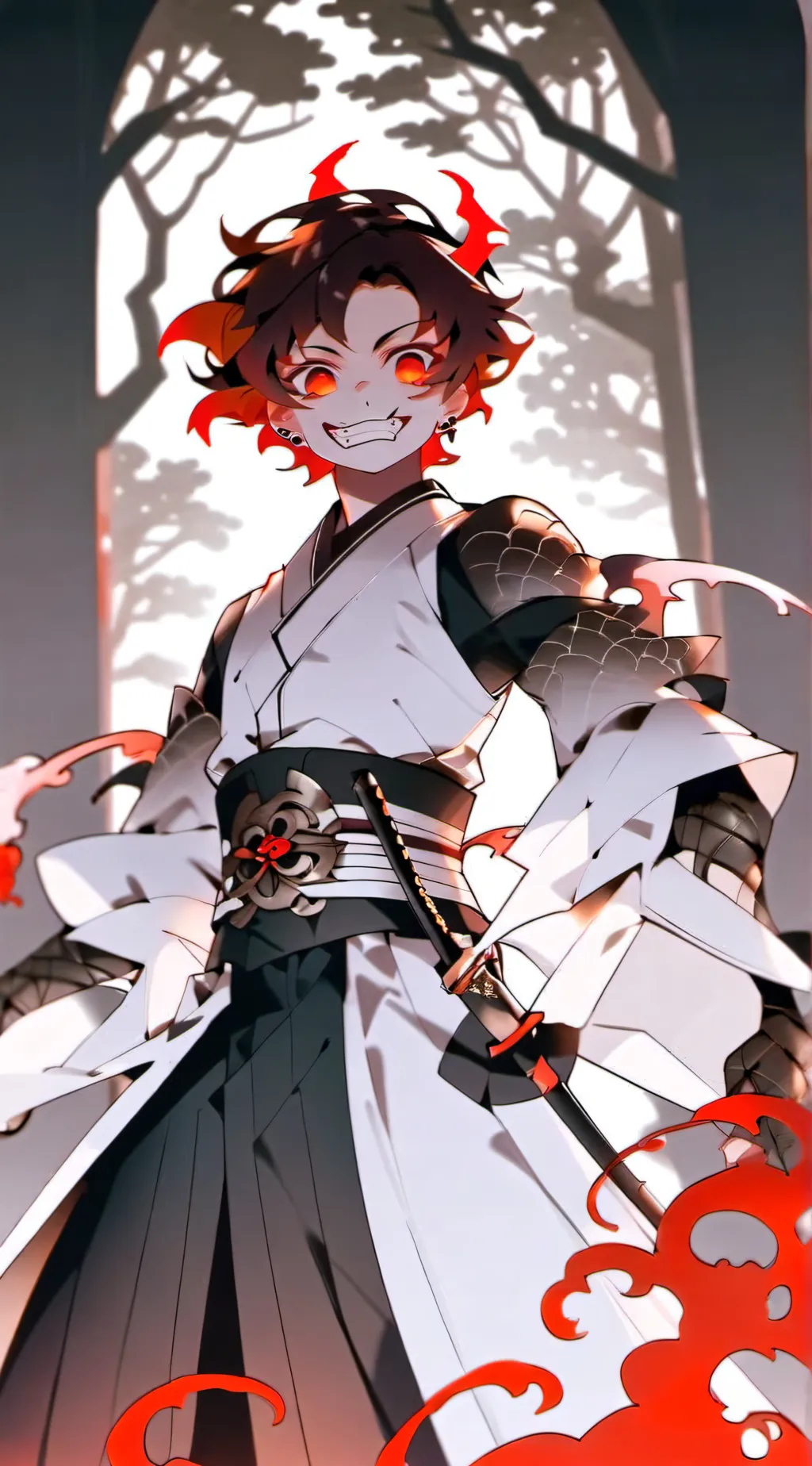 ai character: dk tanjiro  background
