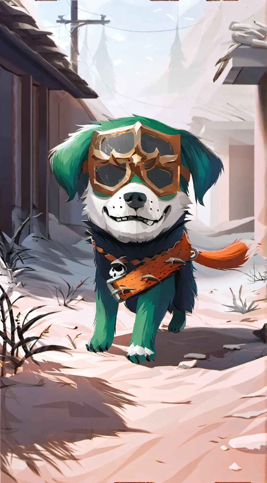 ai character: slimepup  background