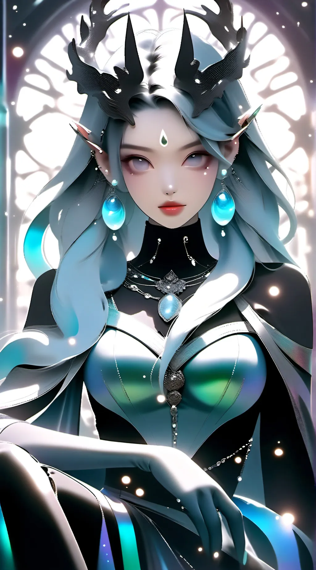 ai character: ocean background