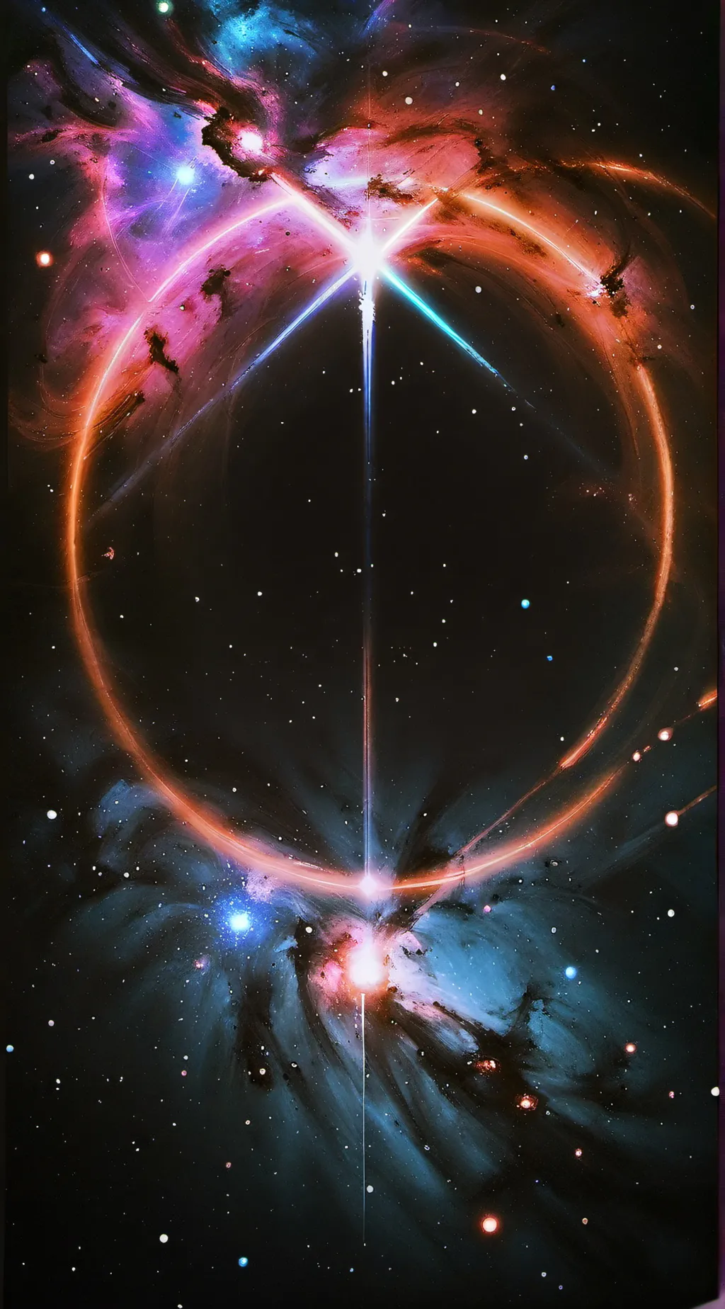 ai character: Galaxy background
