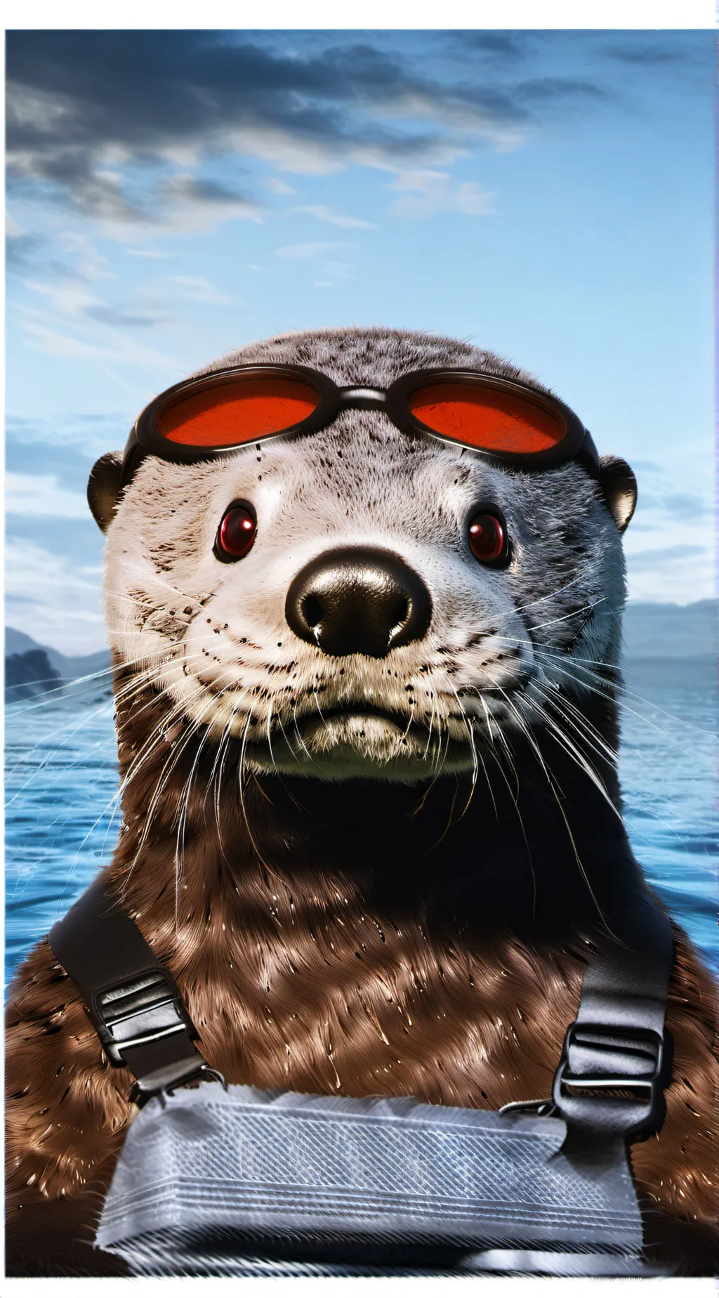 ai character: Just otter background