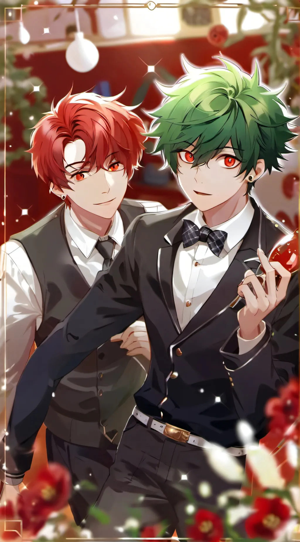 ai character: Kirishima and deku background