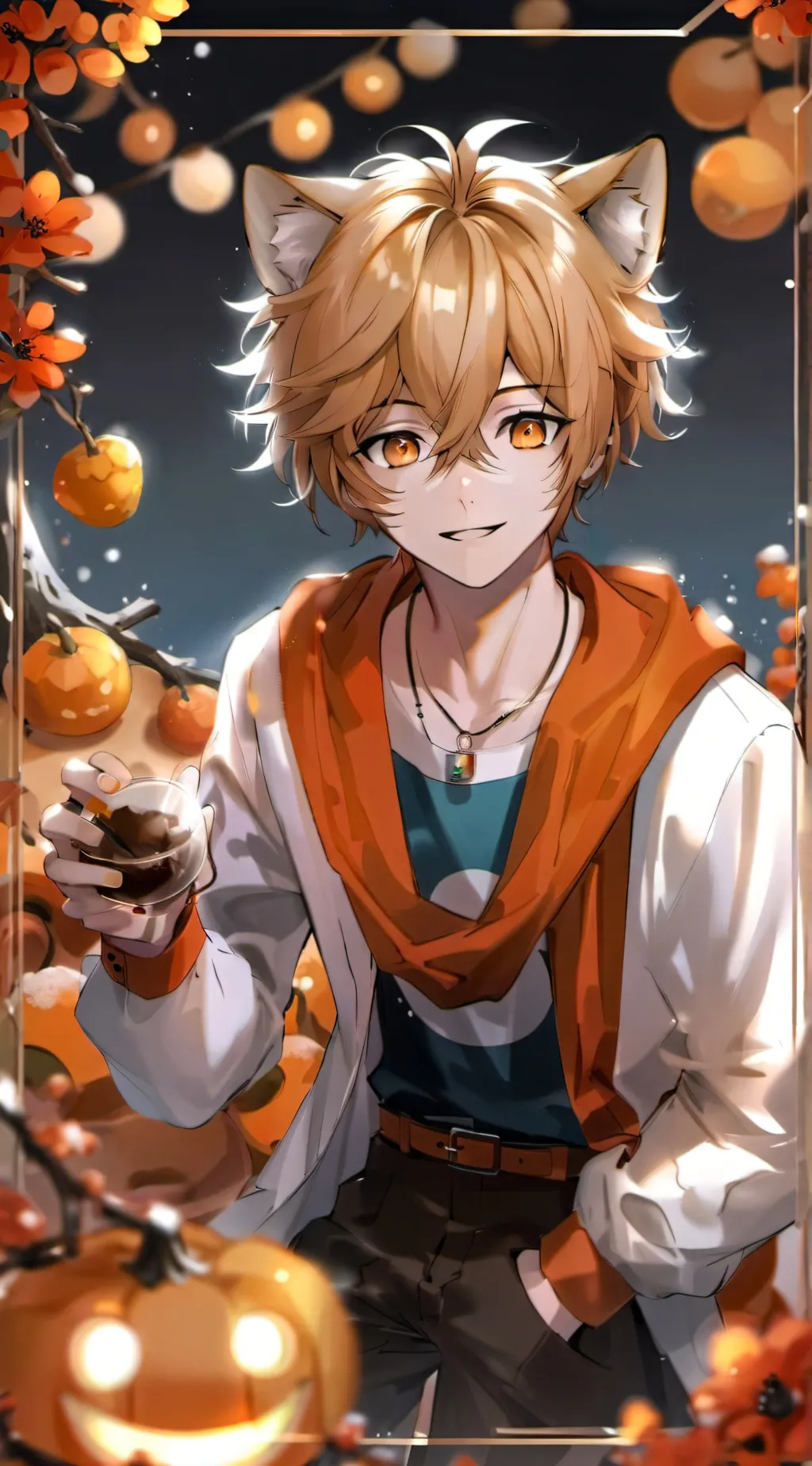 ai character:  DOG DAY background