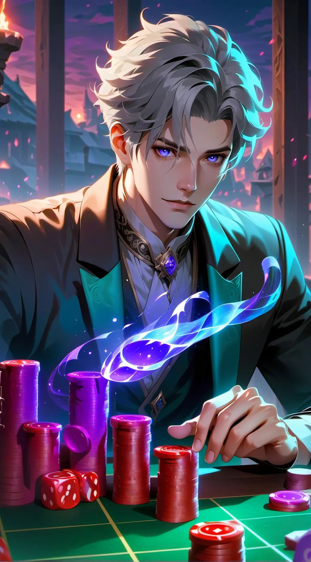 ai character: Zaggy(zag) background