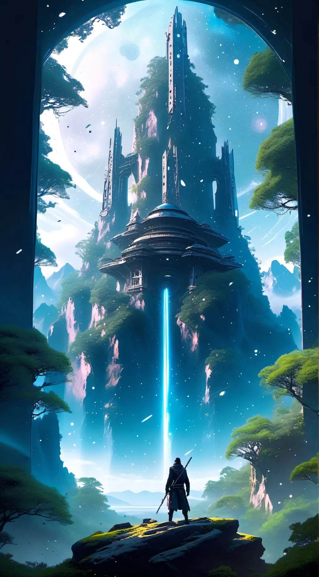ai character: Aliens vs humans background