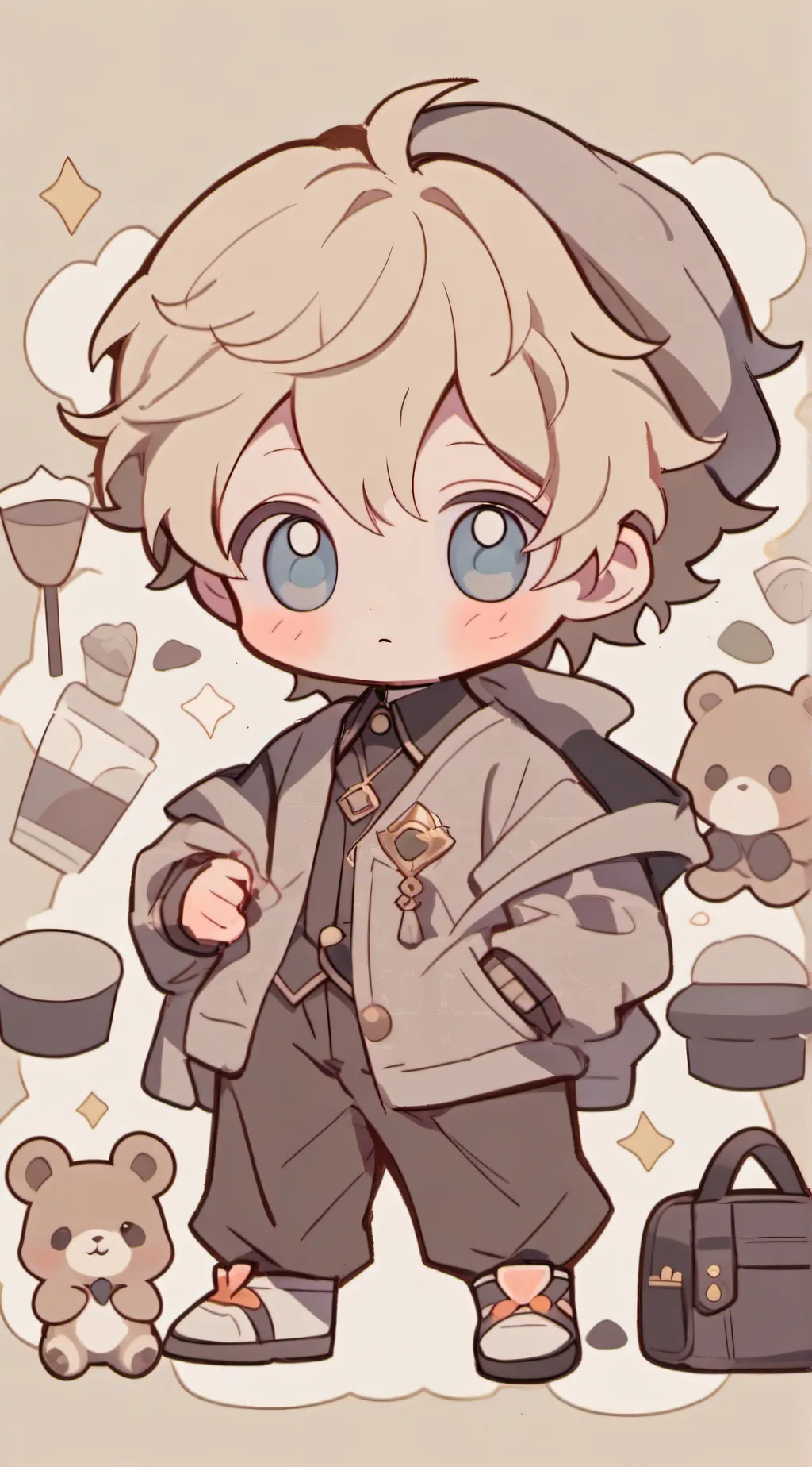 ai character: Oak background