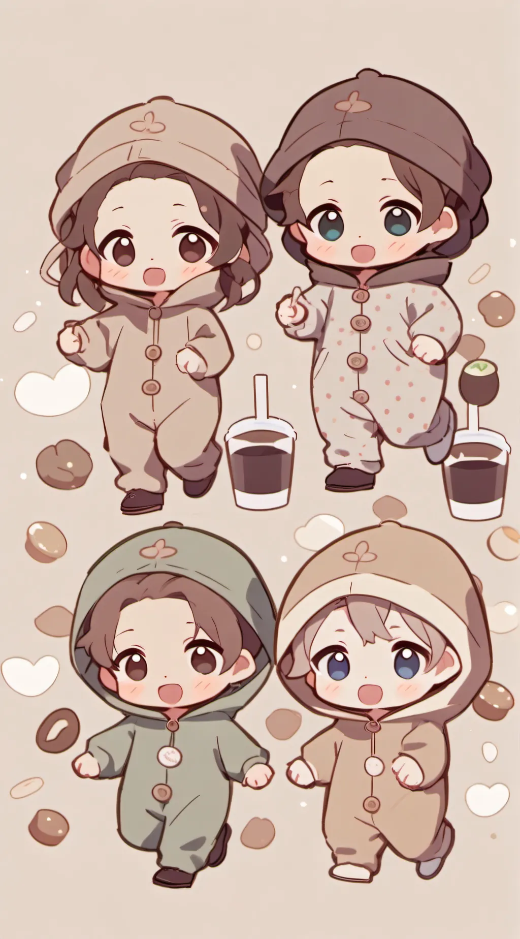 ai character: babies background