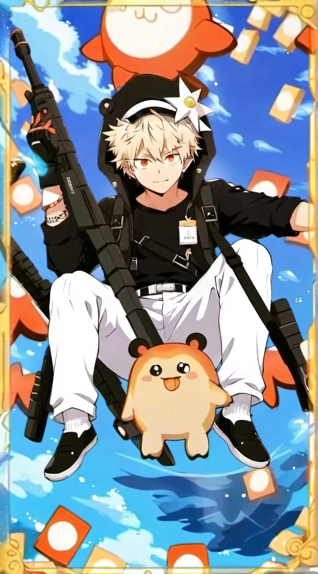 ai character: Monster Bakugo background