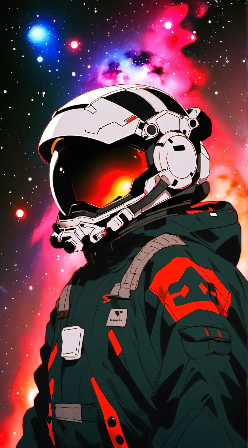 ai character: red background
