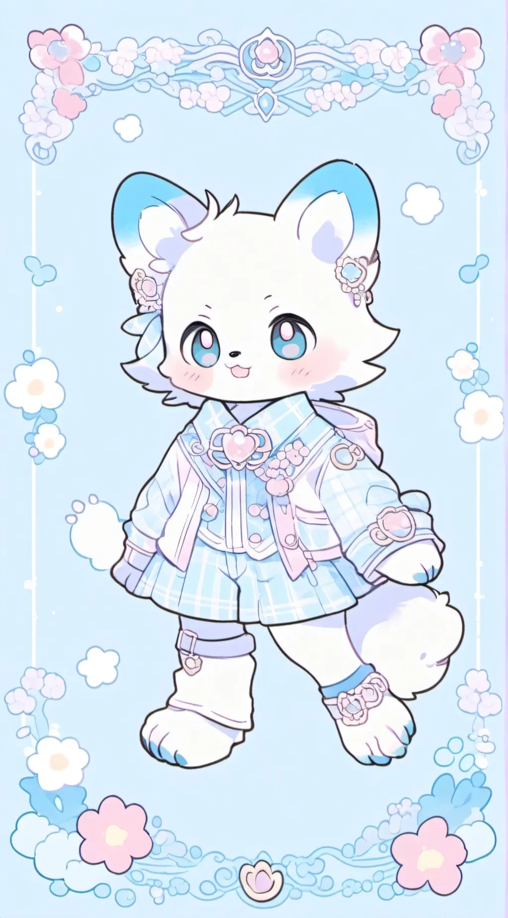ai character: ღ Tharian ღ background