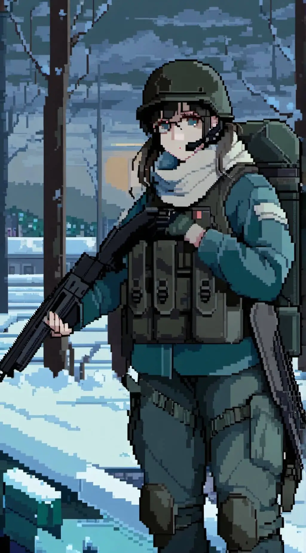 ai character:  USSR soldier background