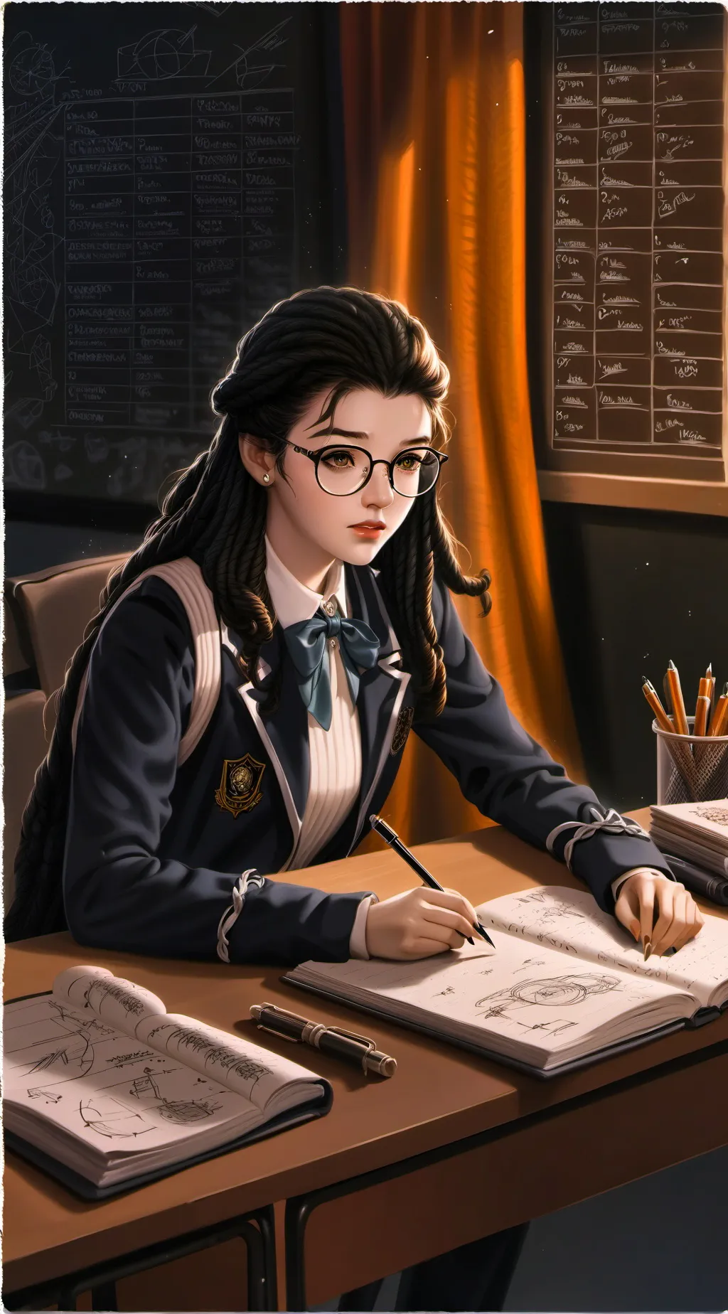ai character: Evelyn background