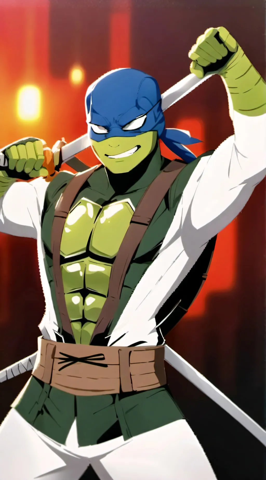 ai character: Leonardo background