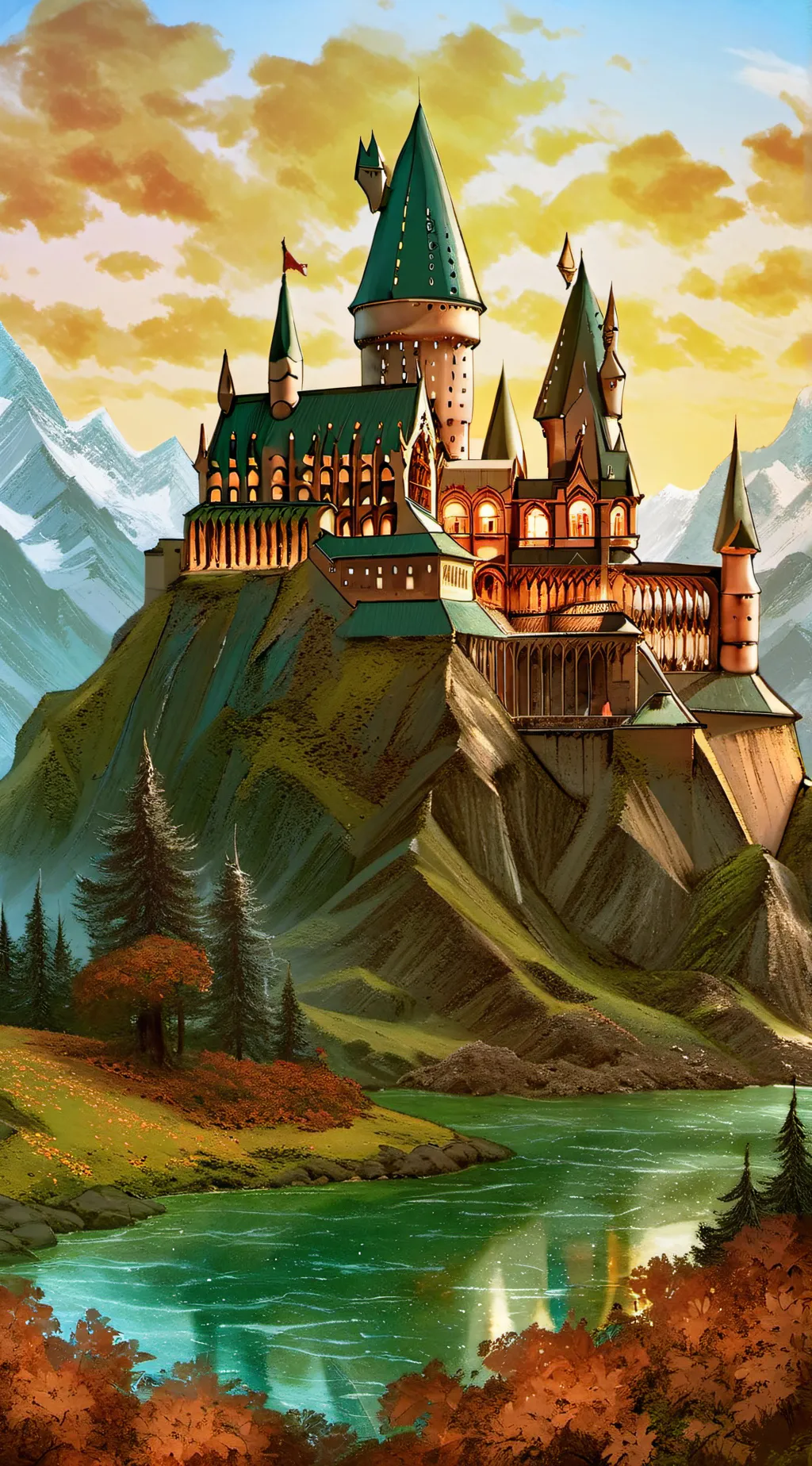 ai character: Hogwarts background