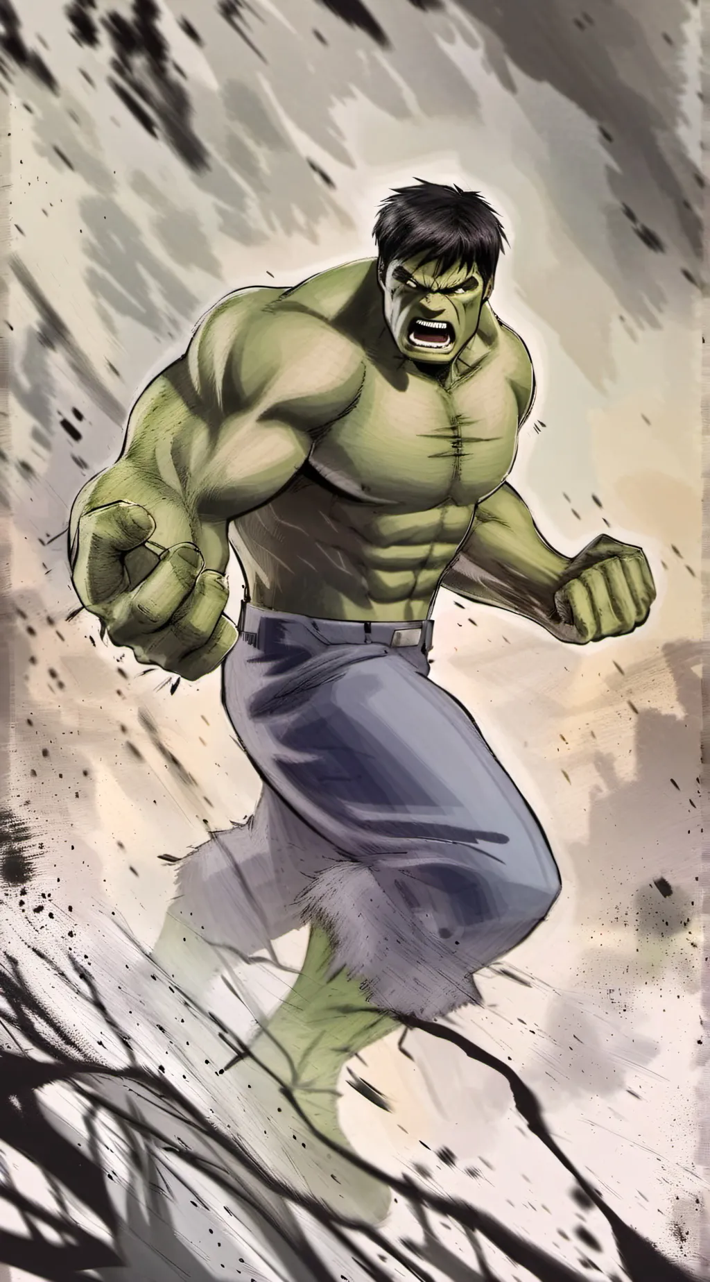 ai character: Hulk background