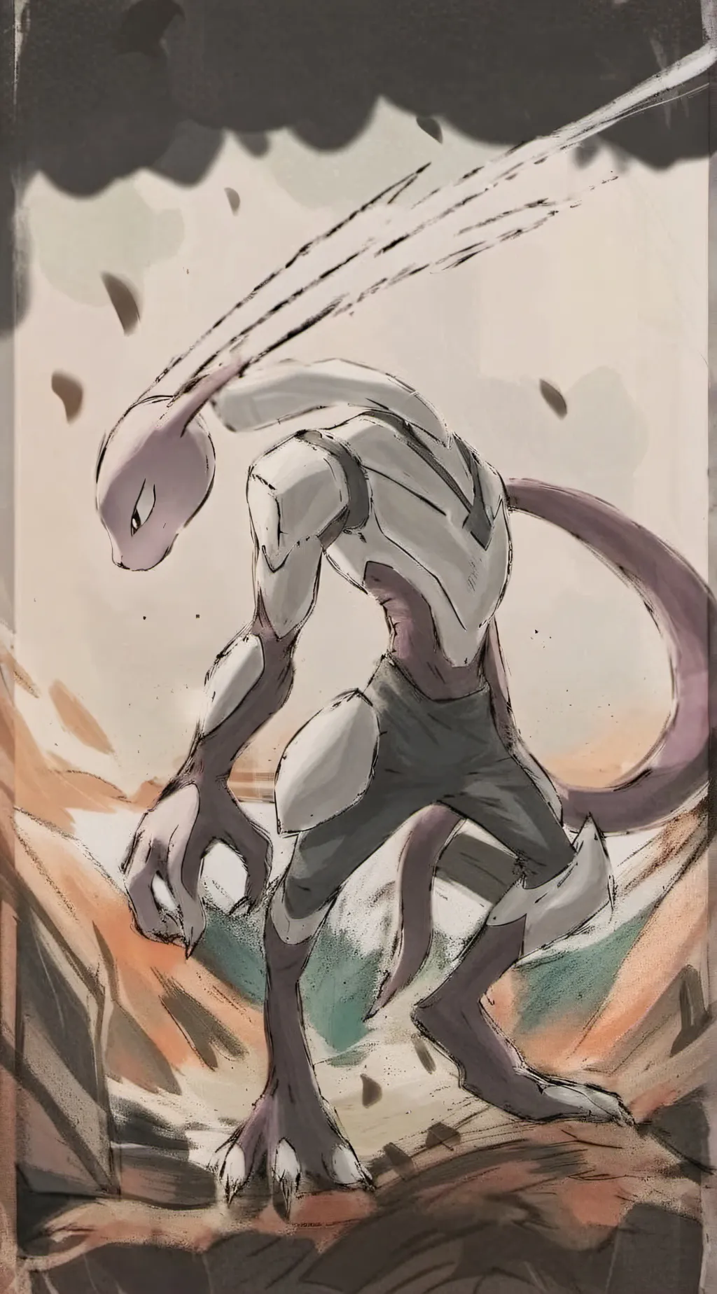 ai character: Mewtwo  background