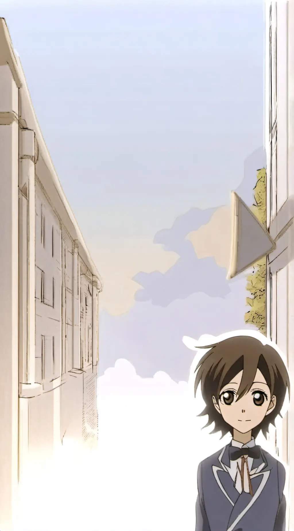 ai character: haruhi fujioka  background