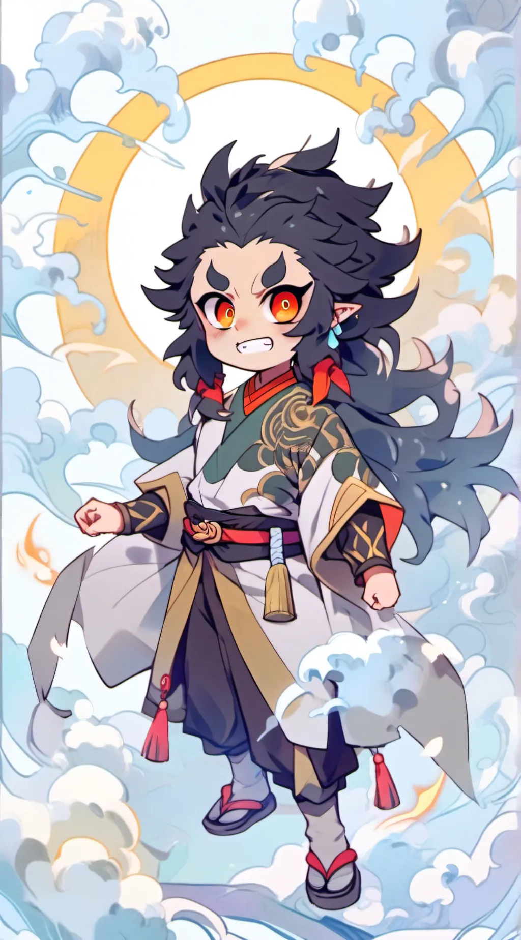 ai character: skeido  background