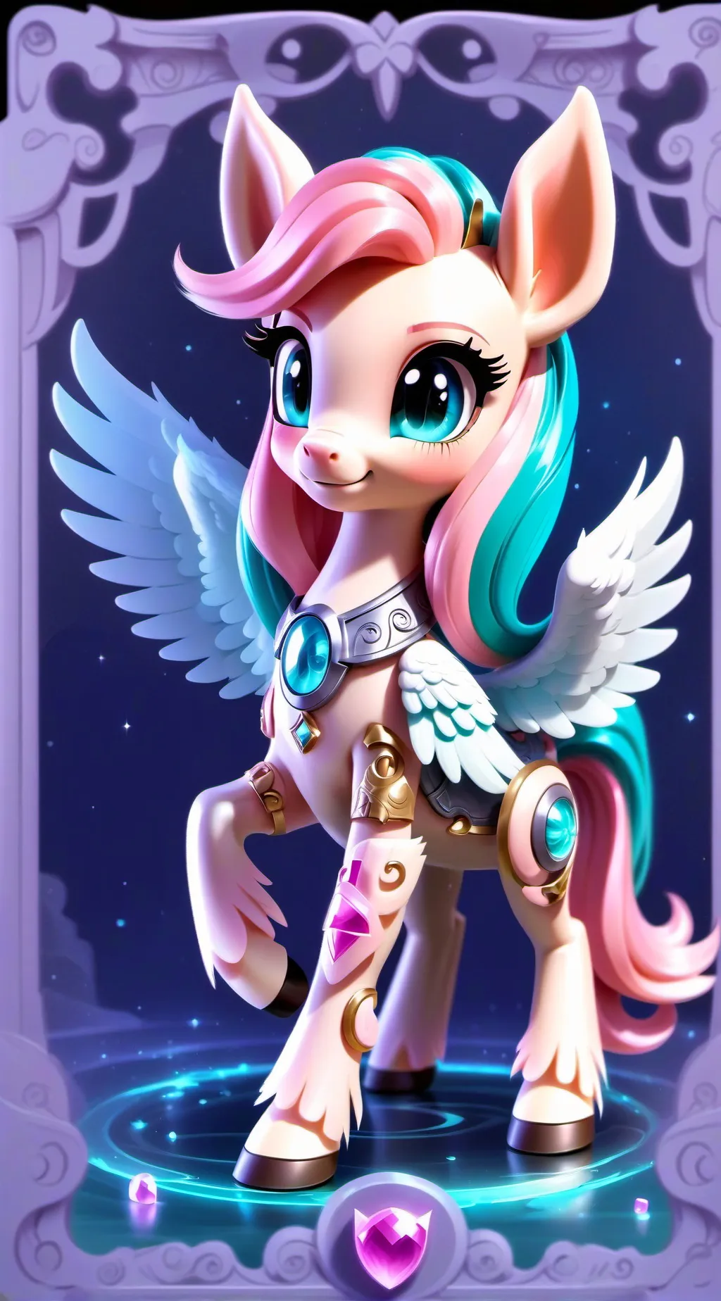 ai character: Fluttershy  background
