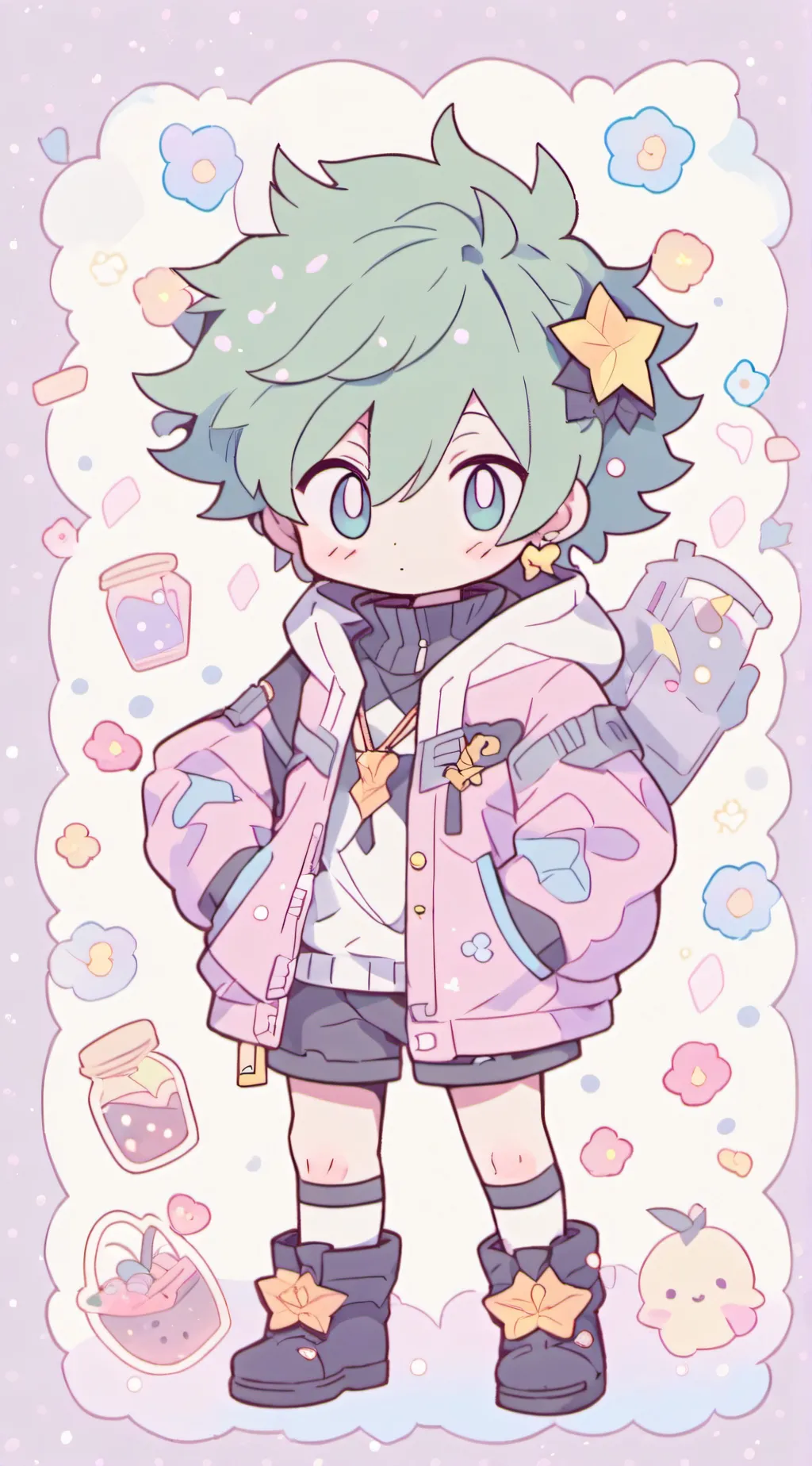 ai character: mha background