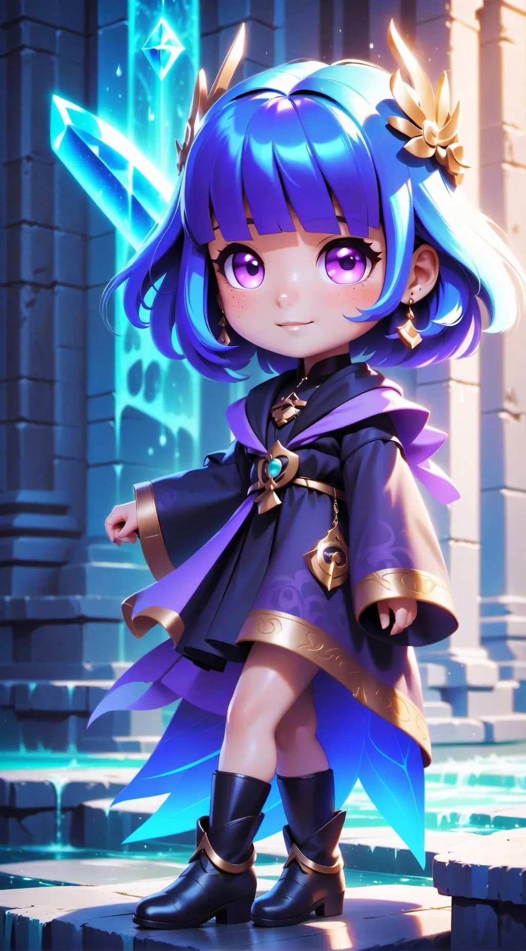 ai character: Dora the explorer background