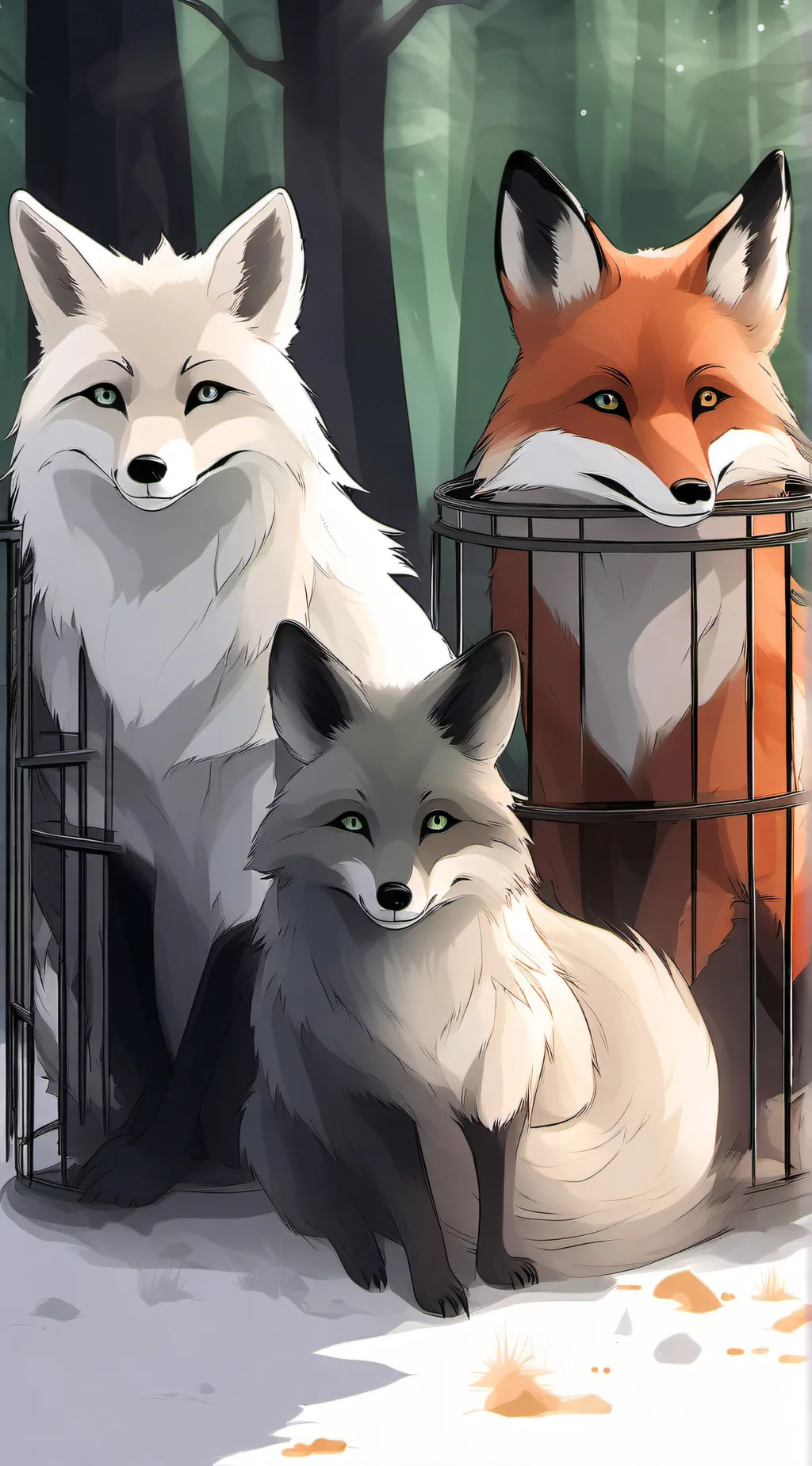 ai character: Fox Enclosure <3 background