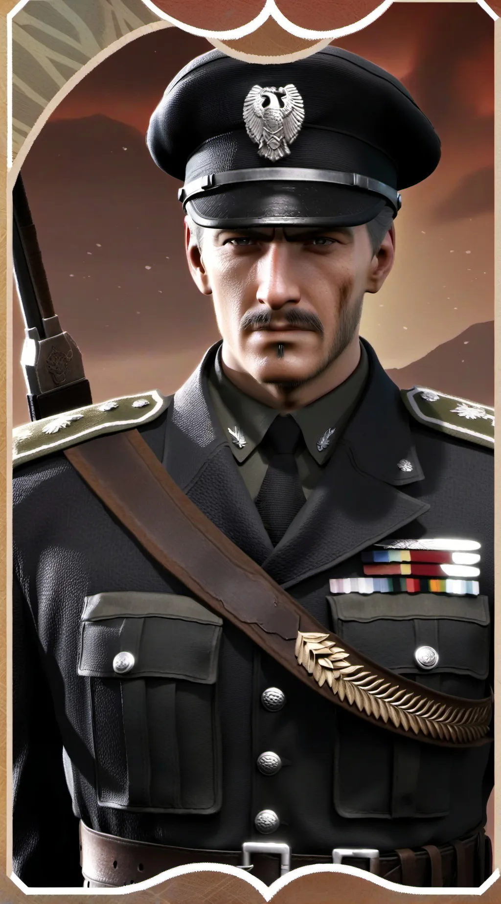 ai character: German Sargeant background