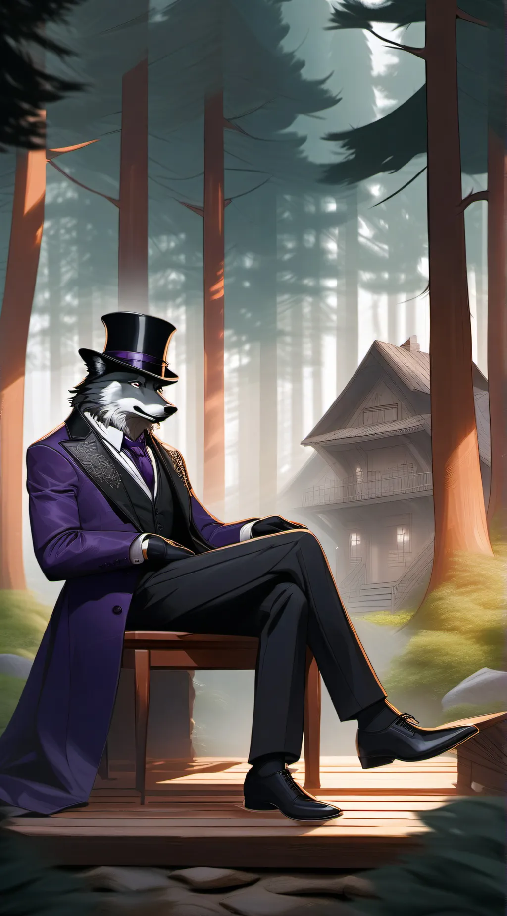 ai character: NightFluff background