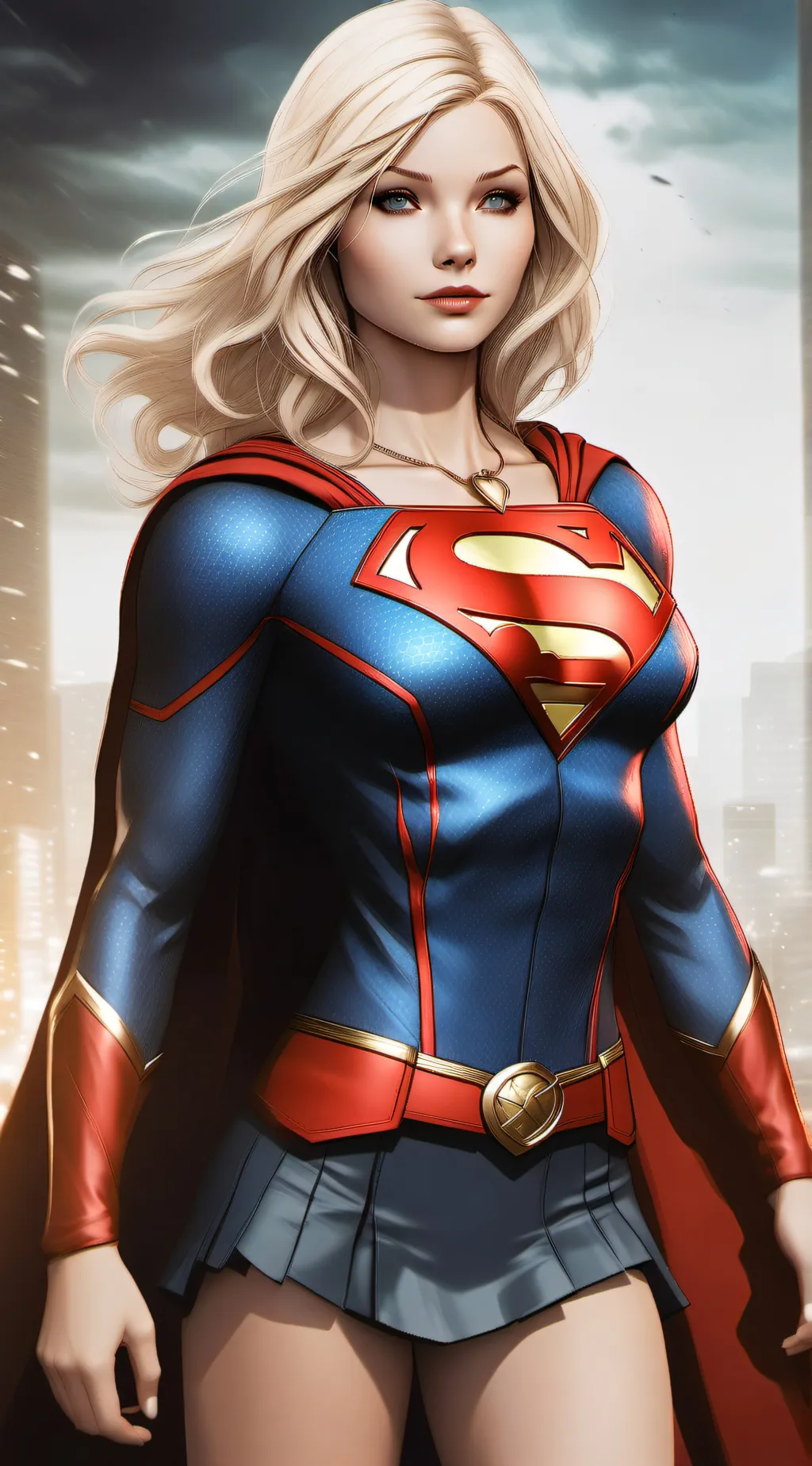 ai character: Supergirl background