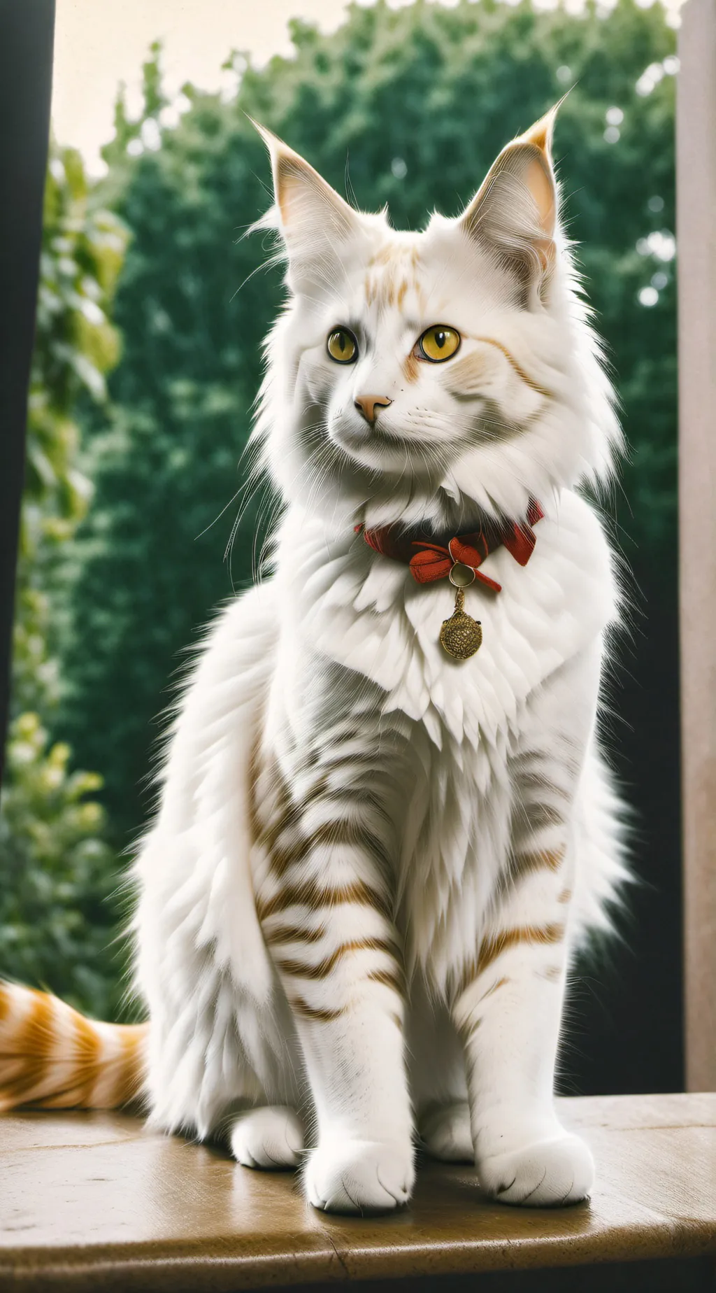 ai character: cat  background