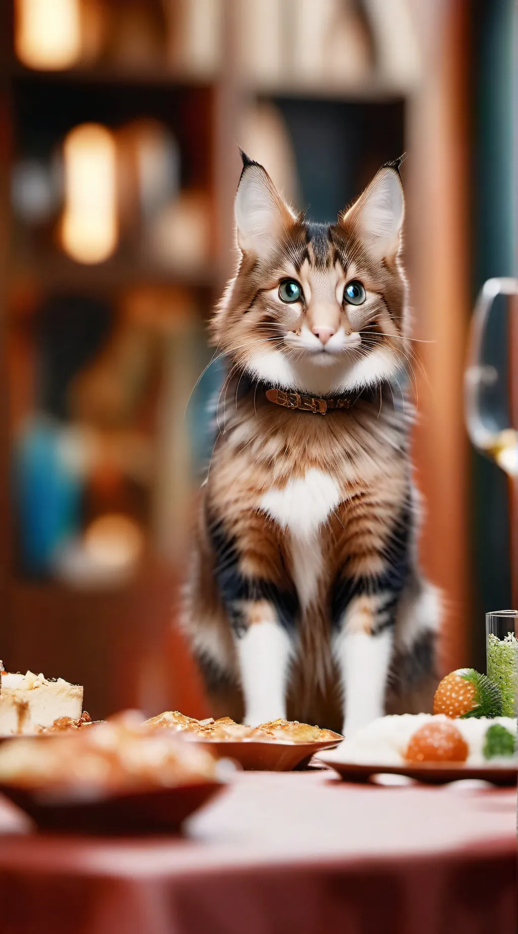 ai character: abandoned cat background