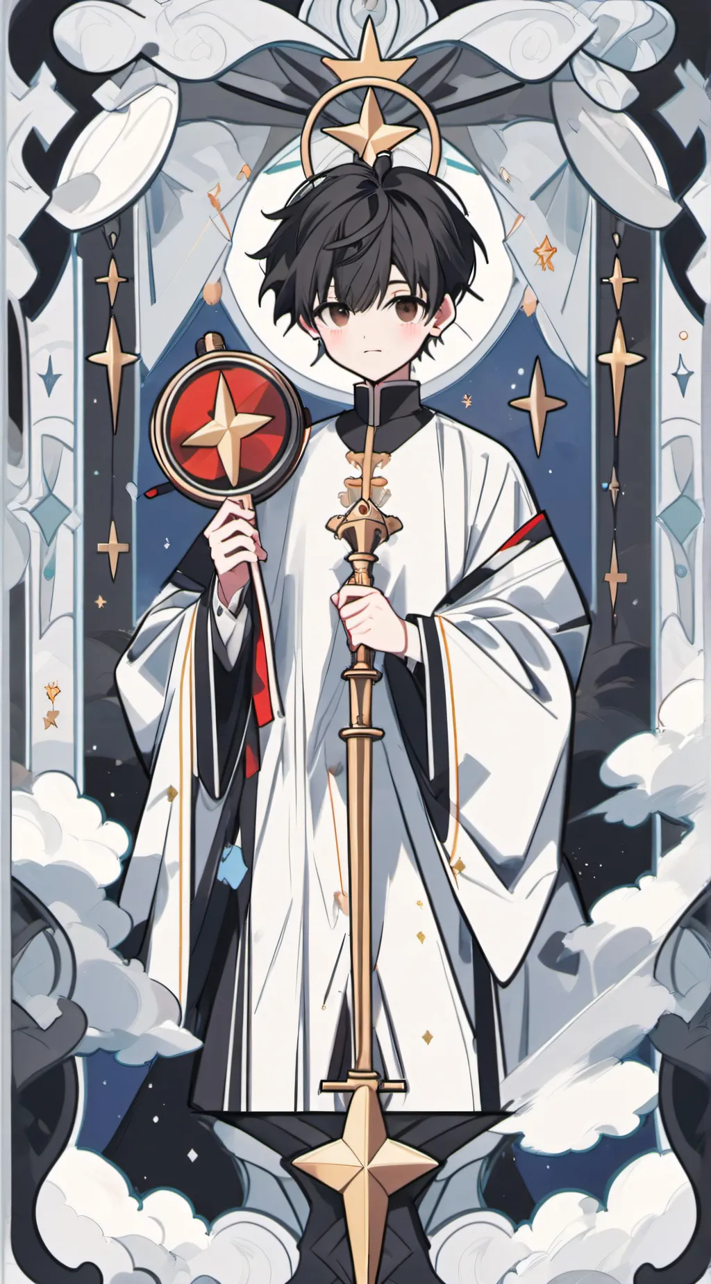 ai character: King Drew background