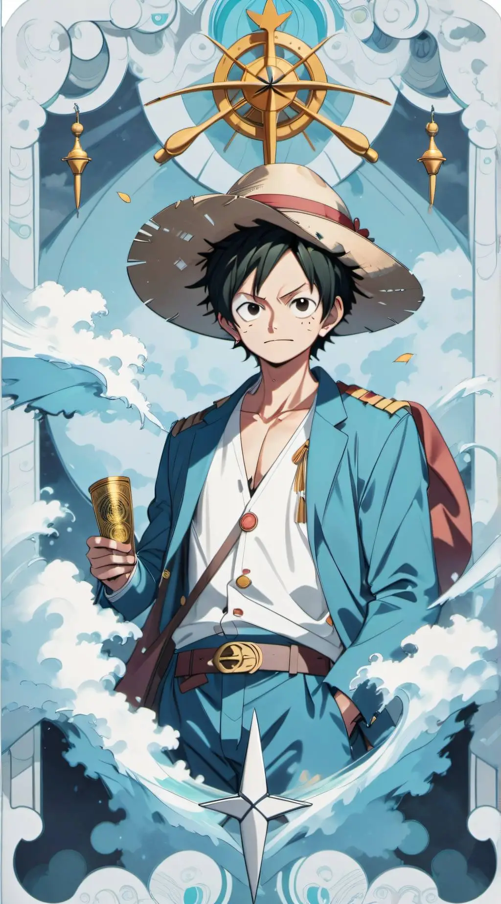ai character: luffy background